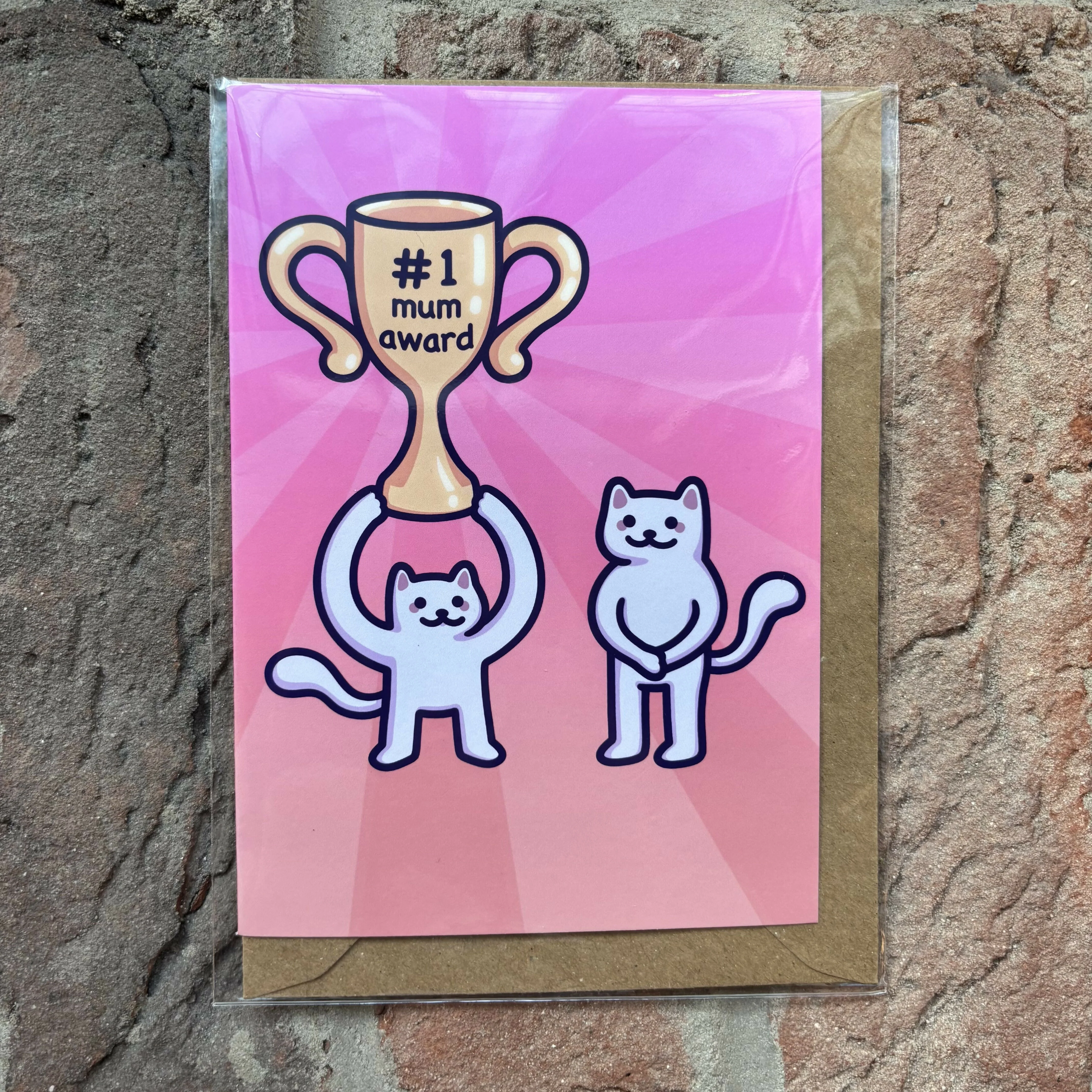 #1 Mum Award Greetings Card