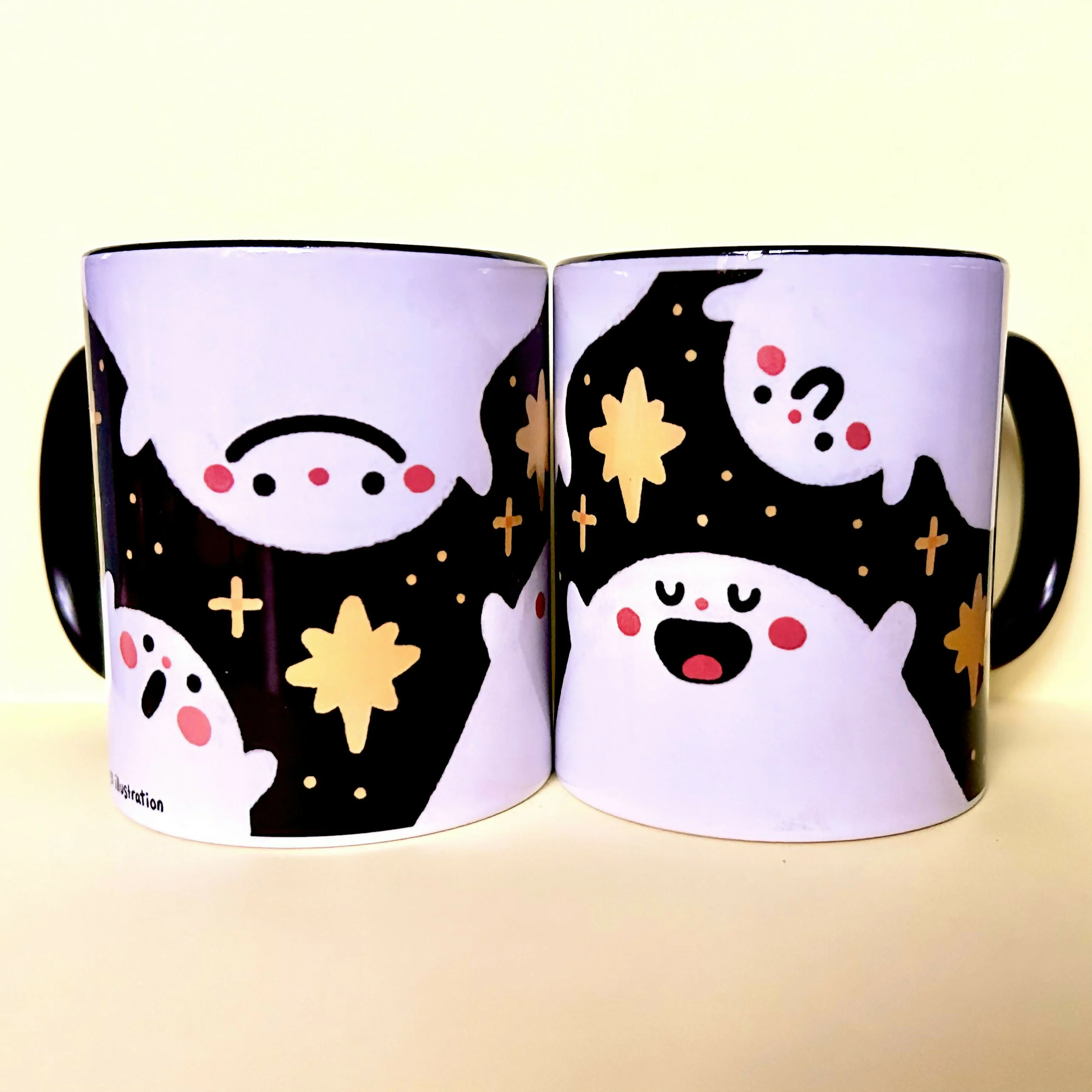 11oz Black Ghost Mug