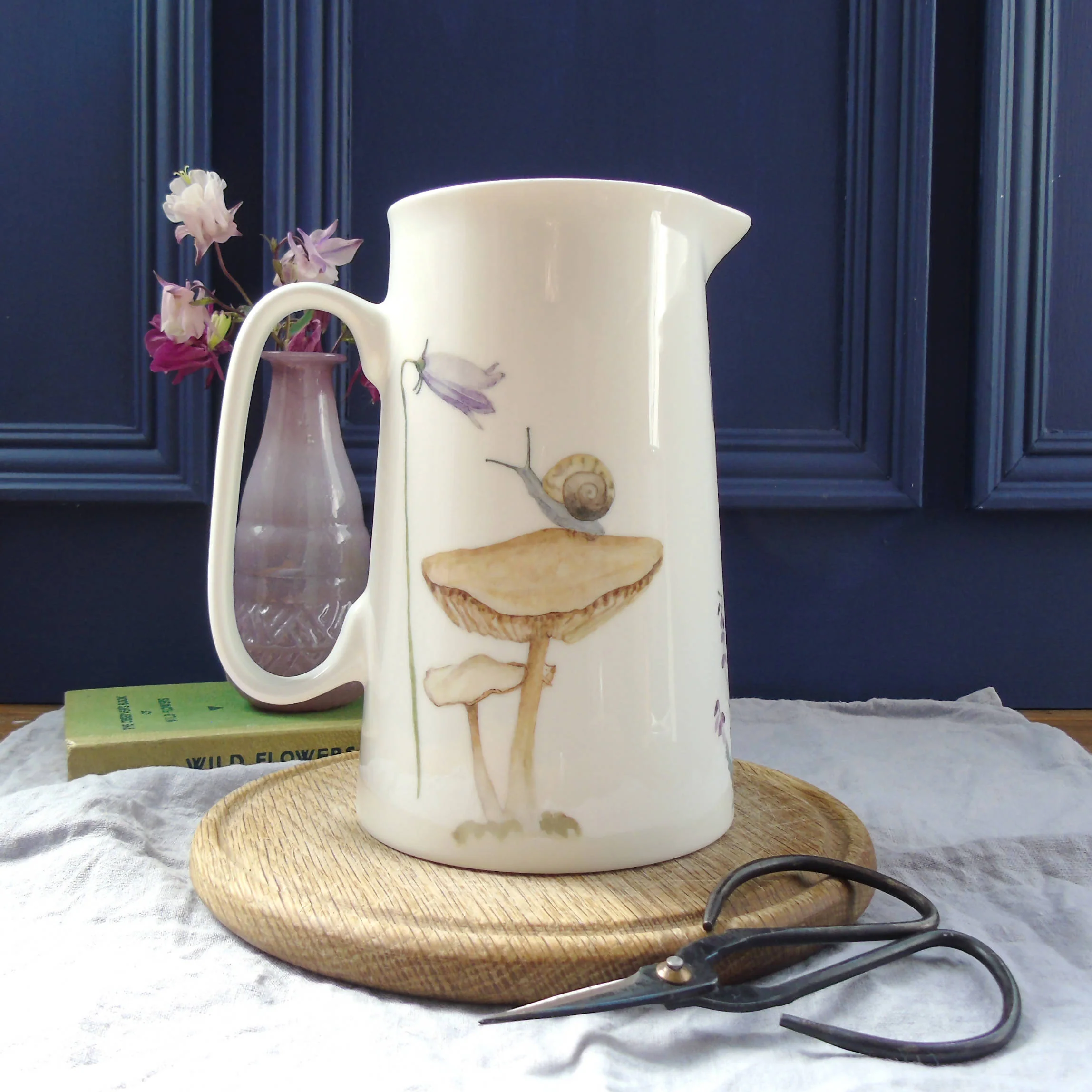 2Pint Brown Hare and Bell Heather Jug - Image 3