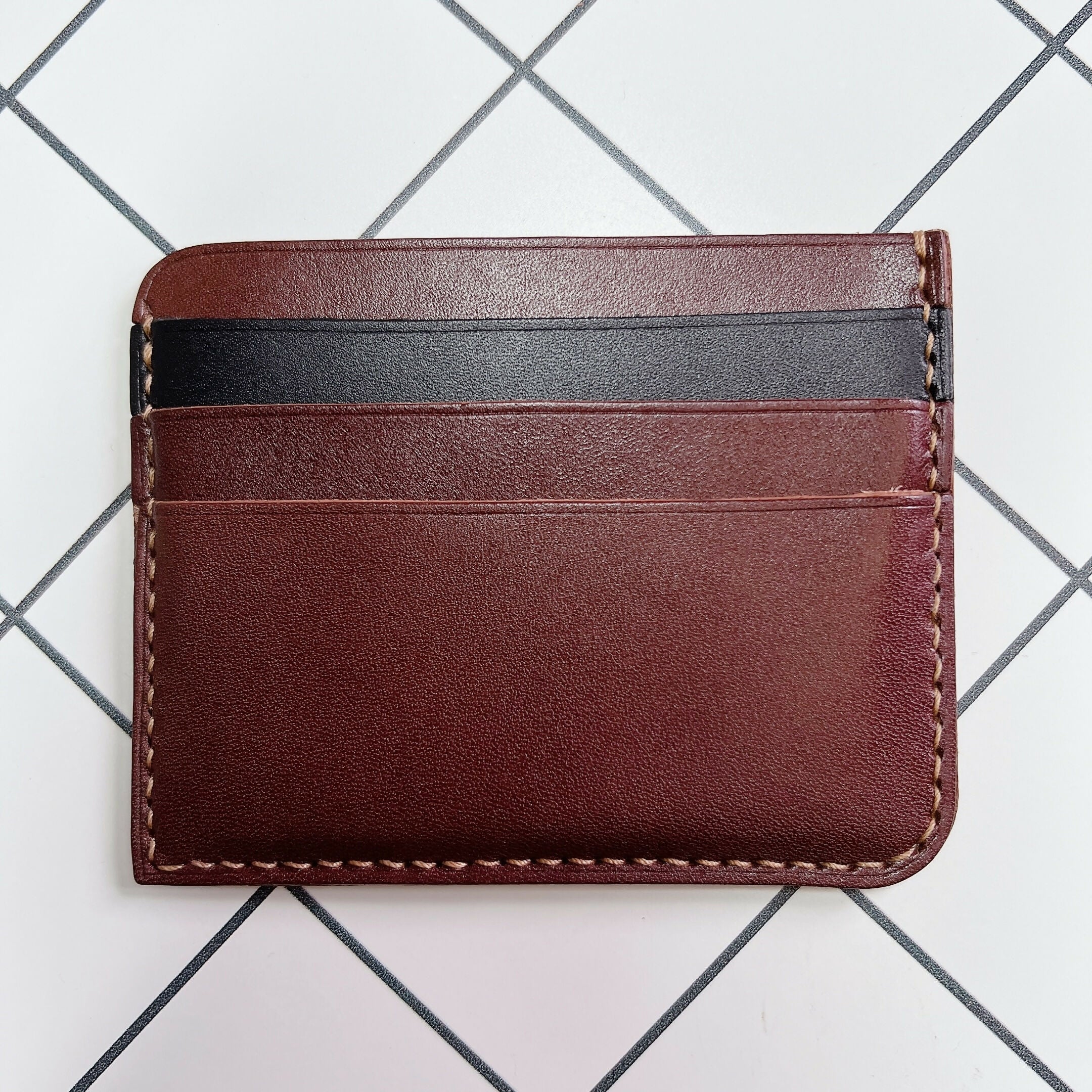 3 Slots Leather Card Holder - Image 2