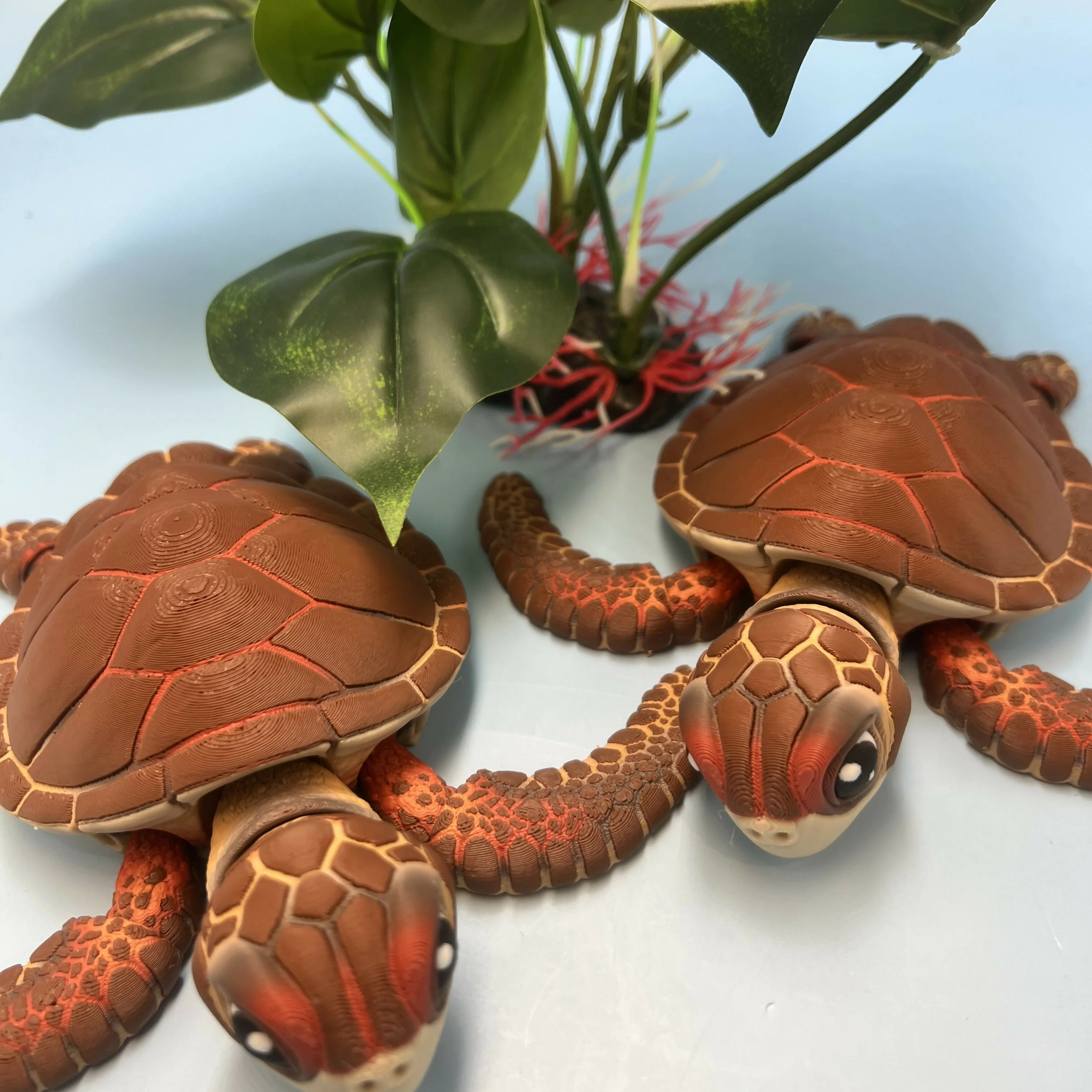 3D Printed Large: Articulated Sensory Fidget Animal friends Sea Turtle 18cm