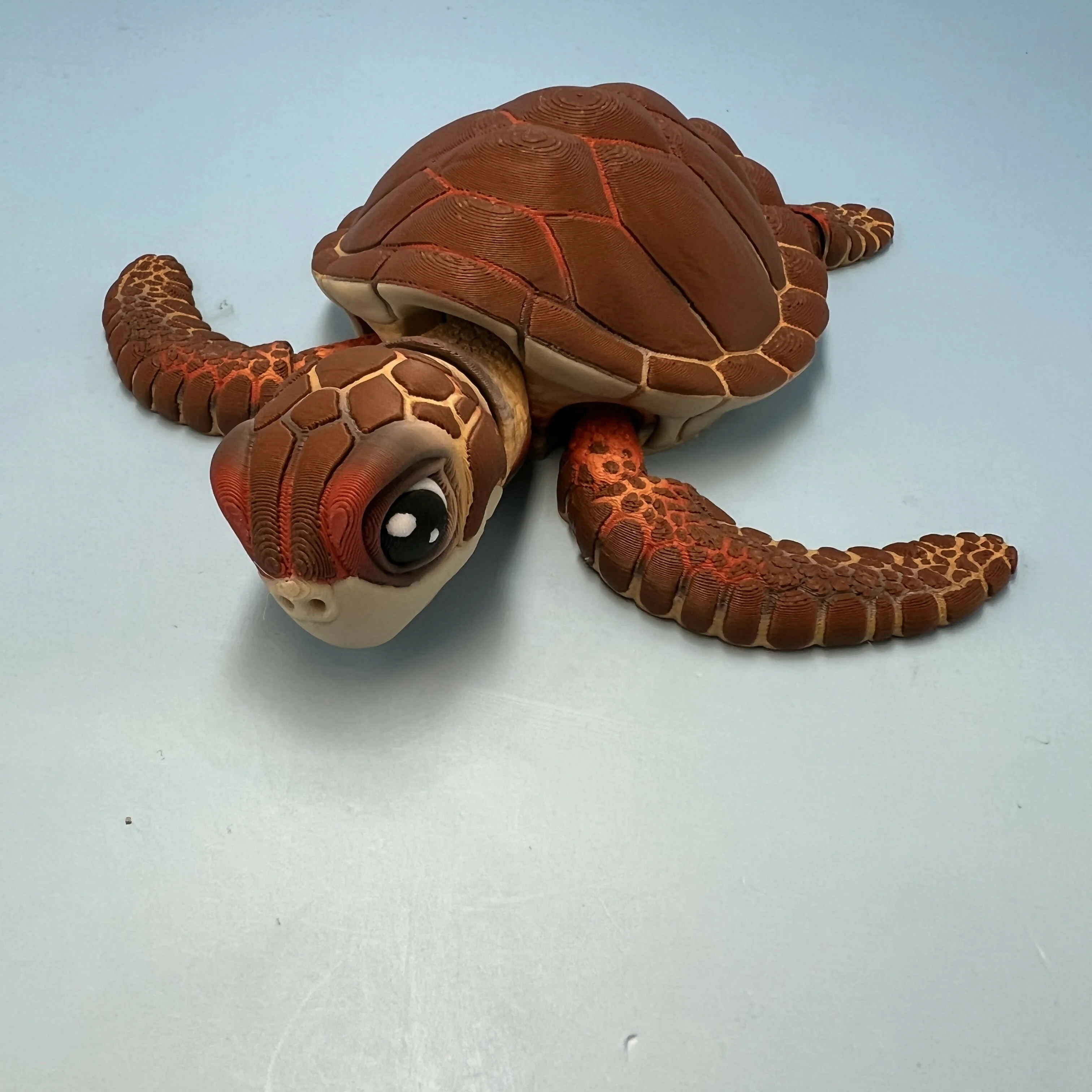 3D Printed Large: Articulated Sensory Fidget Animal friends Sea Turtle 18cm - Image 3