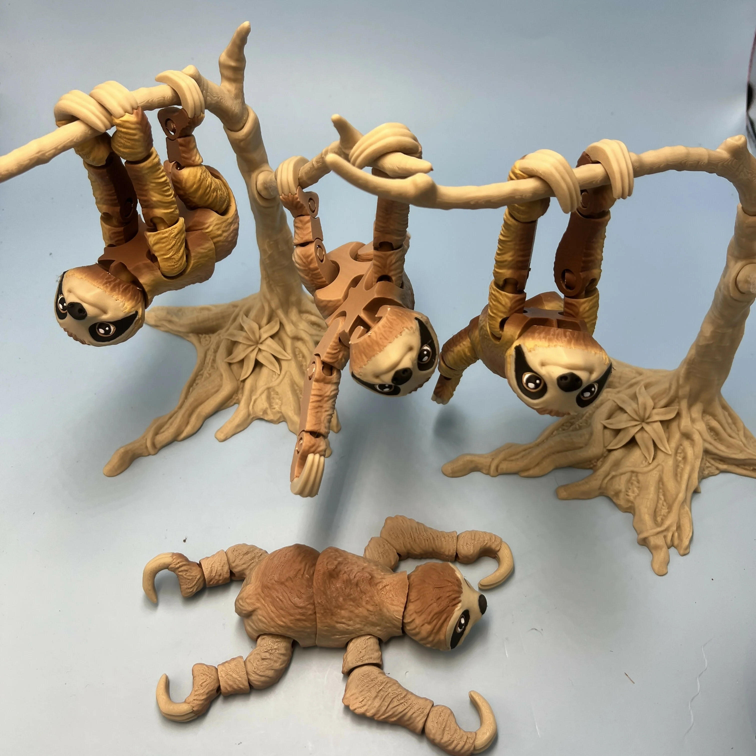 3D Printed Large: Articulated Sensory Fidget Animal friends Sloth 16cm - Image 2