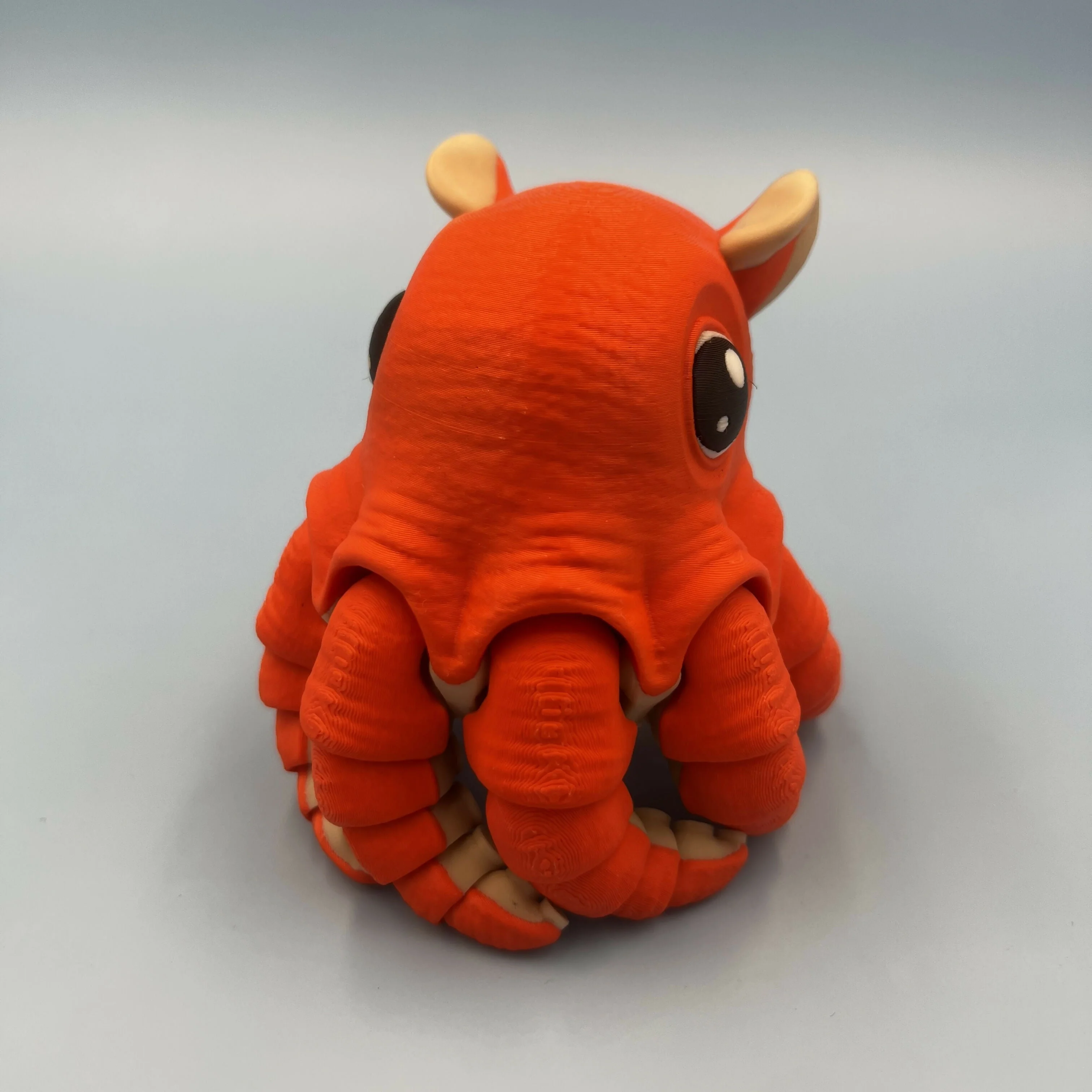3D Printed LARGE: Articulated Sensory Fidget Animals friends Flapjack (Orange) 18cm - Image 2