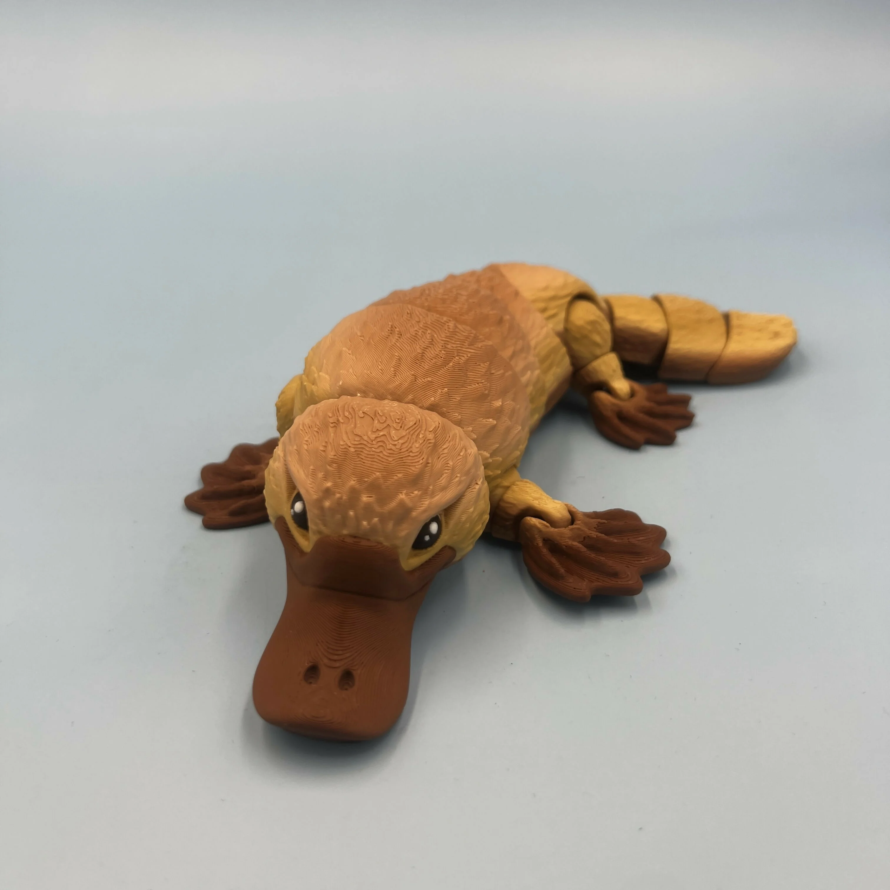 3D Printed LARGE: Articulated Sensory Fidget Animals friends Platypus 24cm - Image 3