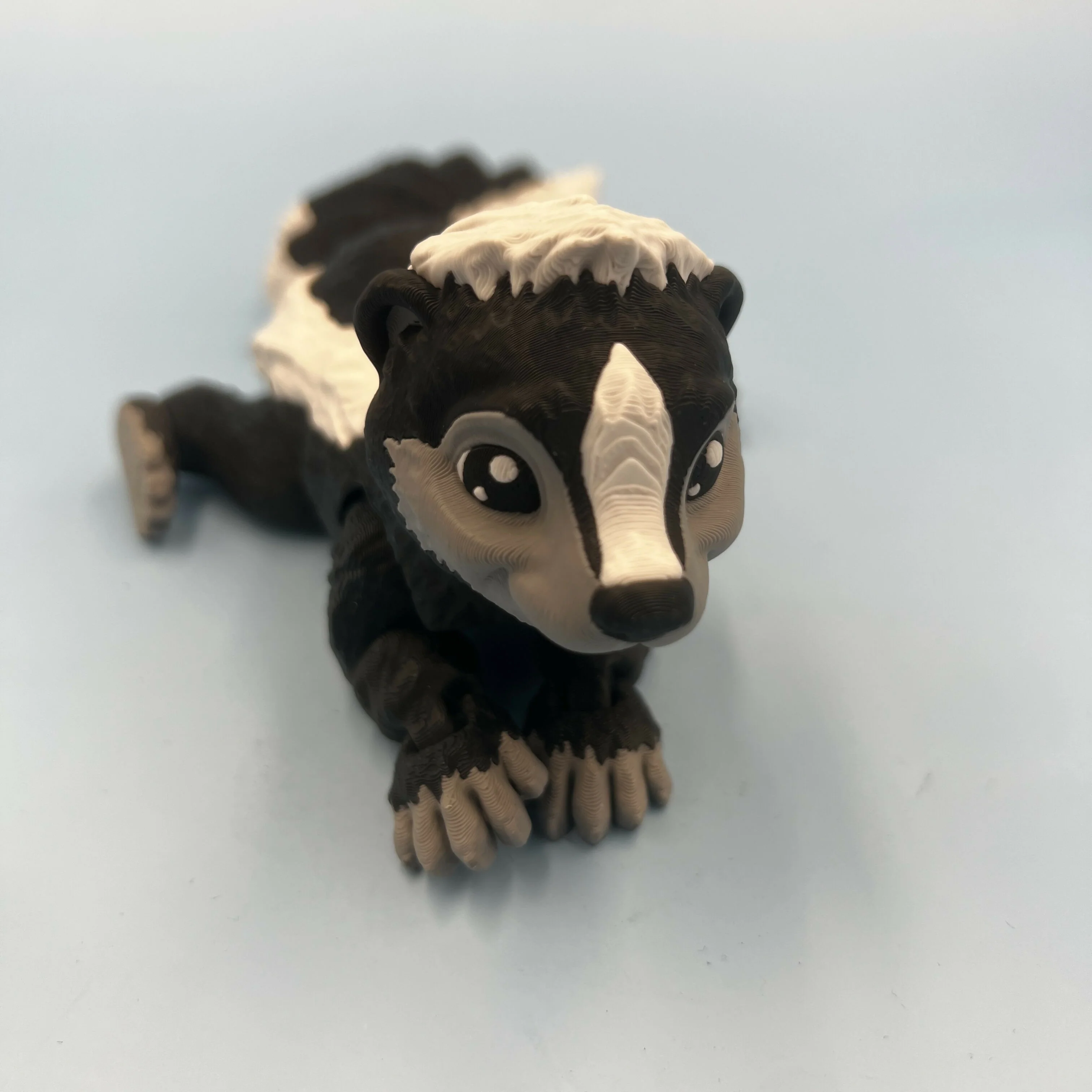 3D Printed LARGE: Articulated Sensory Fidget Animals friends Skunk 26.5cm - Image 3