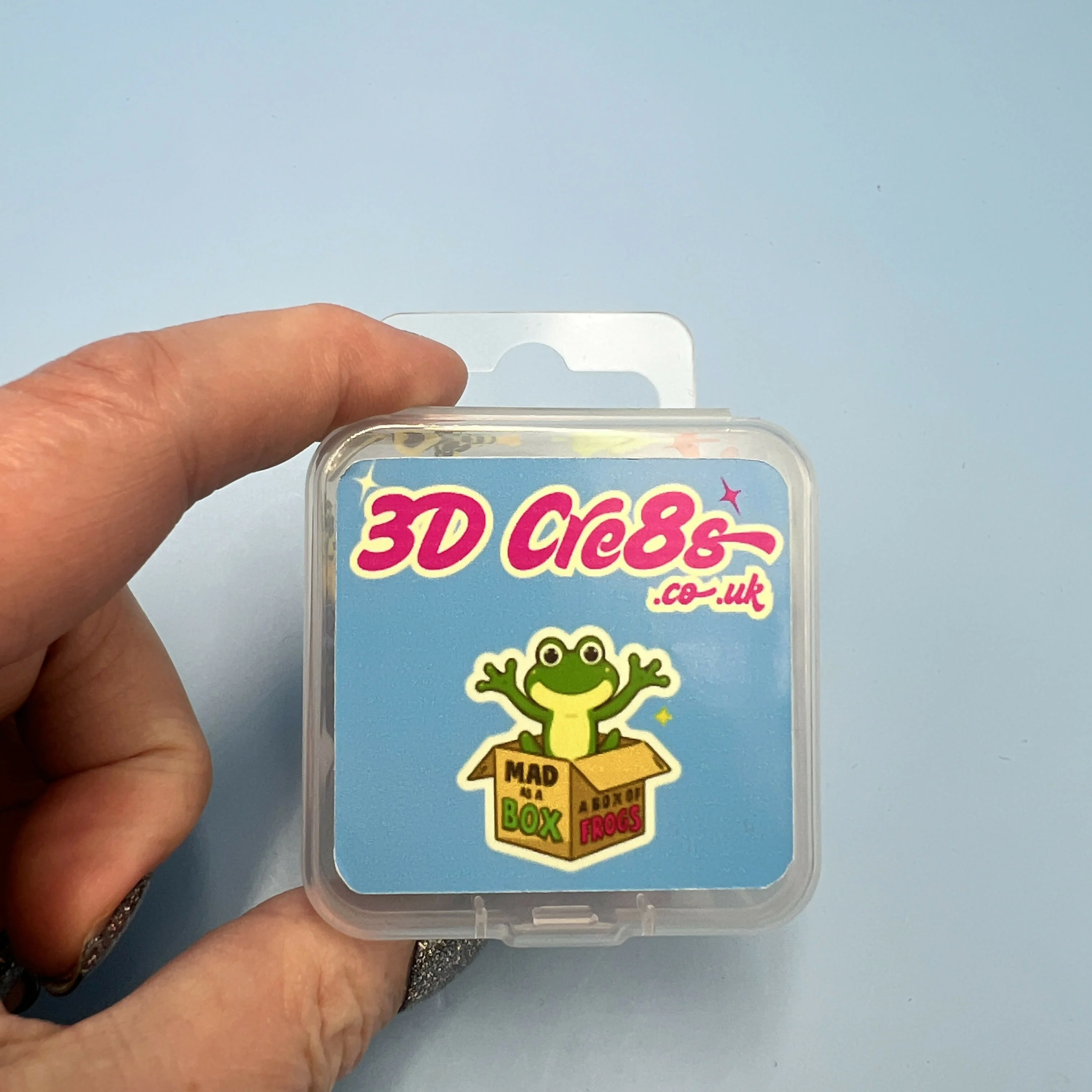 3D Printed Micro Mini: Articulated Sensory Fidget Animals Box of 7 frog friends - Image 3