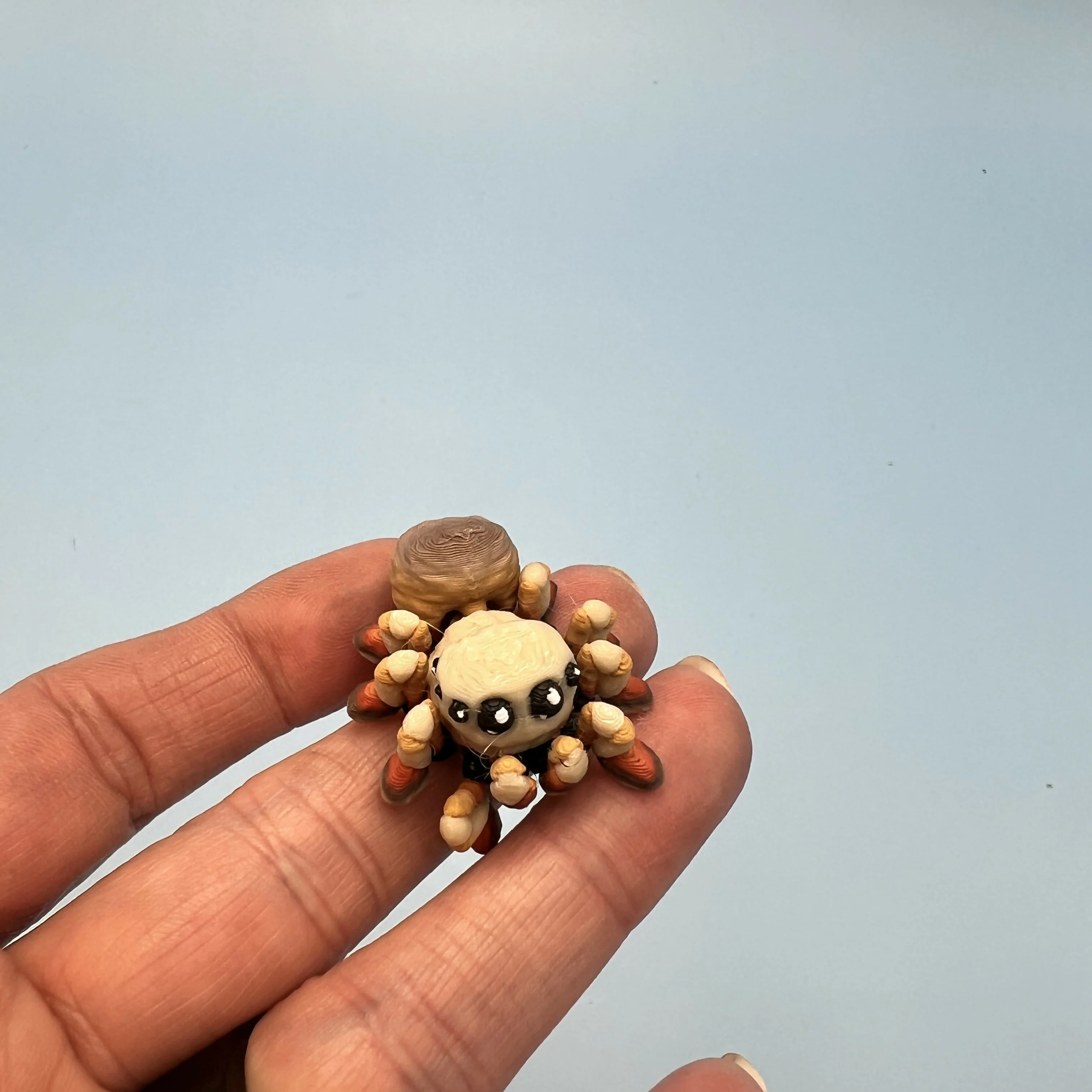 3D Printed Micro Miniatures: Articulated Sensory Fidget Animal friends Manatee, Skunk, Hedgehog, Spider & Capybara 3-5cm - Image 4