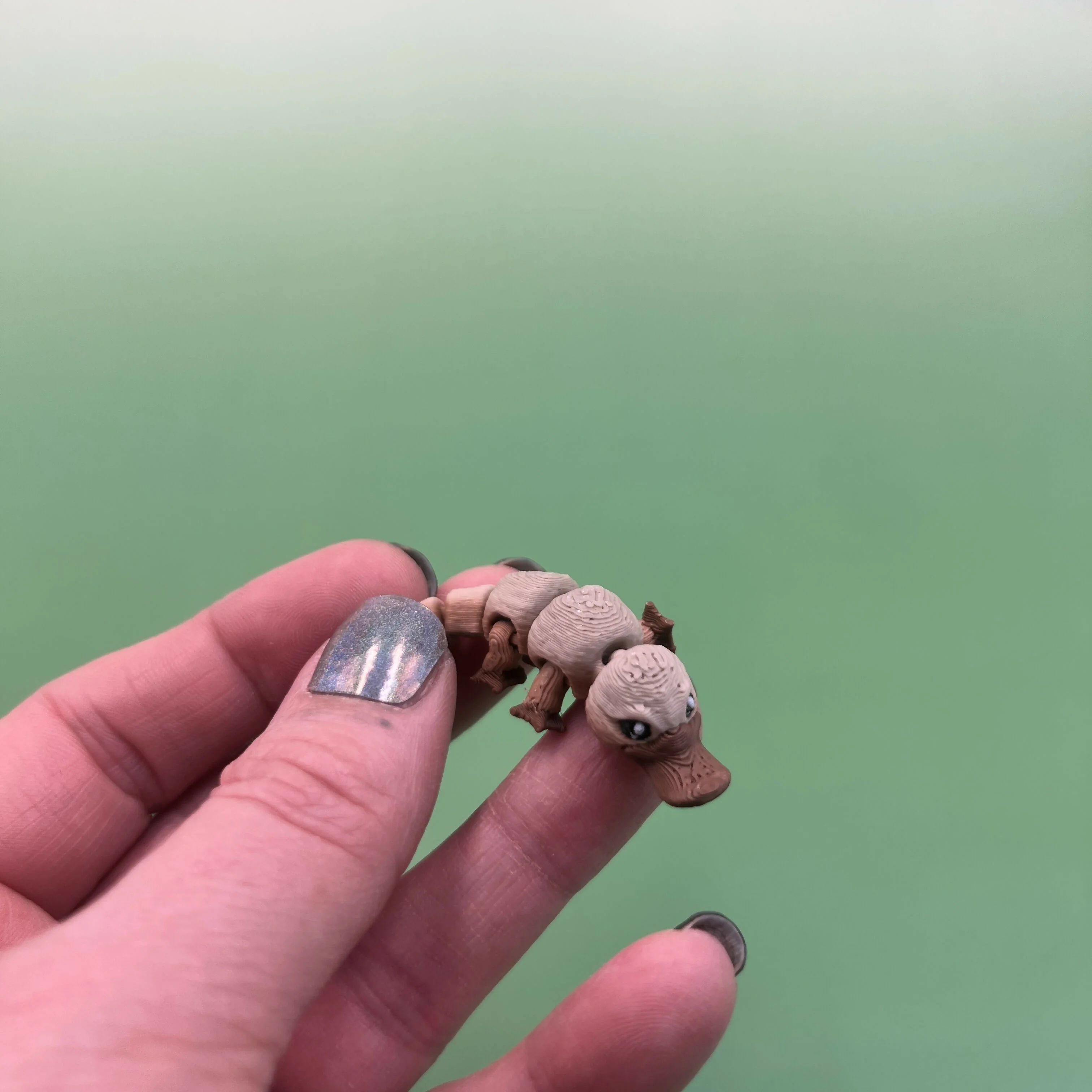 3D Printed Micro Miniatures: Articulated Sensory Fidget Animals friends, Mice, Lamb, Bat, Ferret, Opossum, Raccoon, Otter & Grey Shark 3-5cm - Image 6