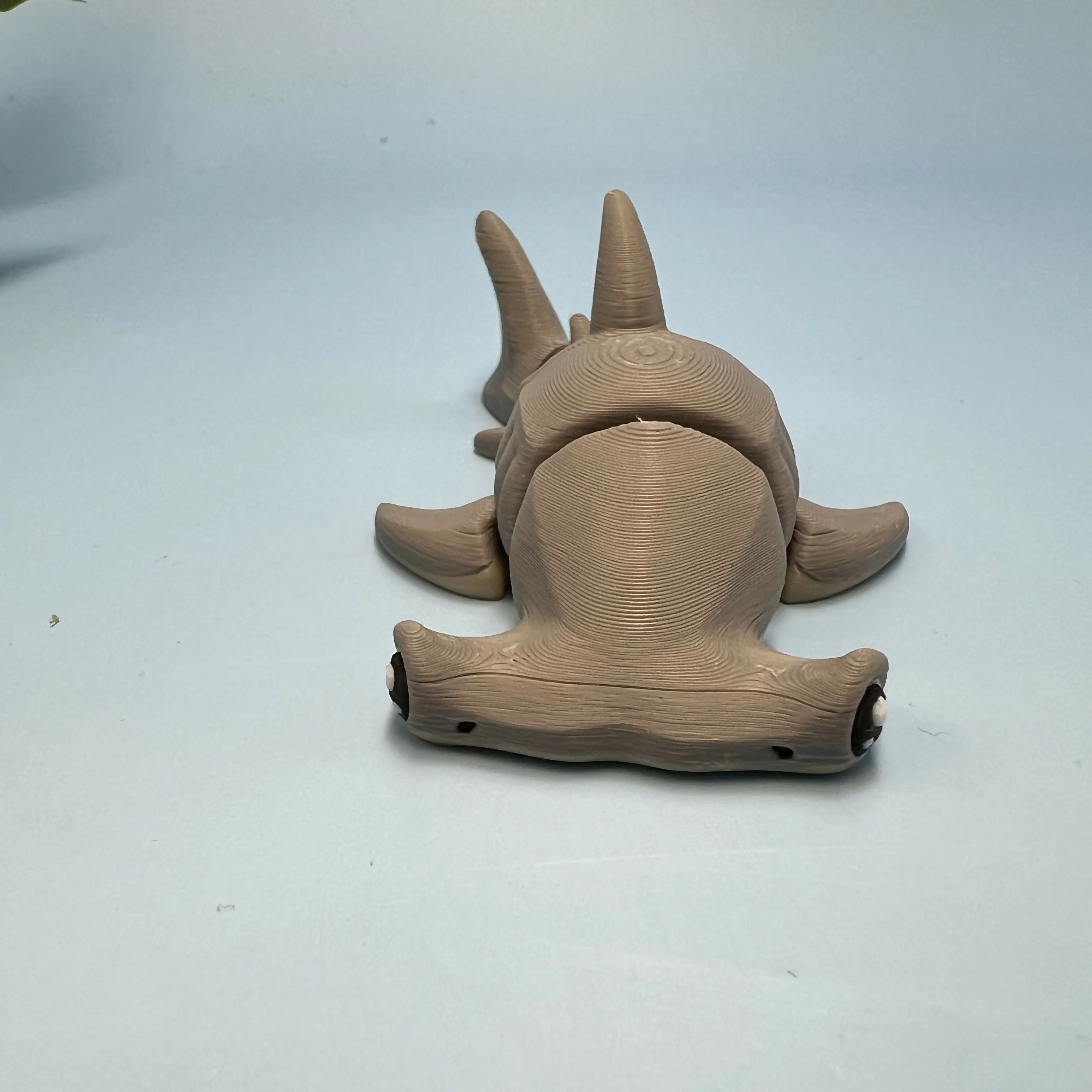 3D Printed SMALL: Articulated Sensory Fidget Animal friends Hammerhead Shark (Blue/Green/Beige & Grey) 9cm - Image 4