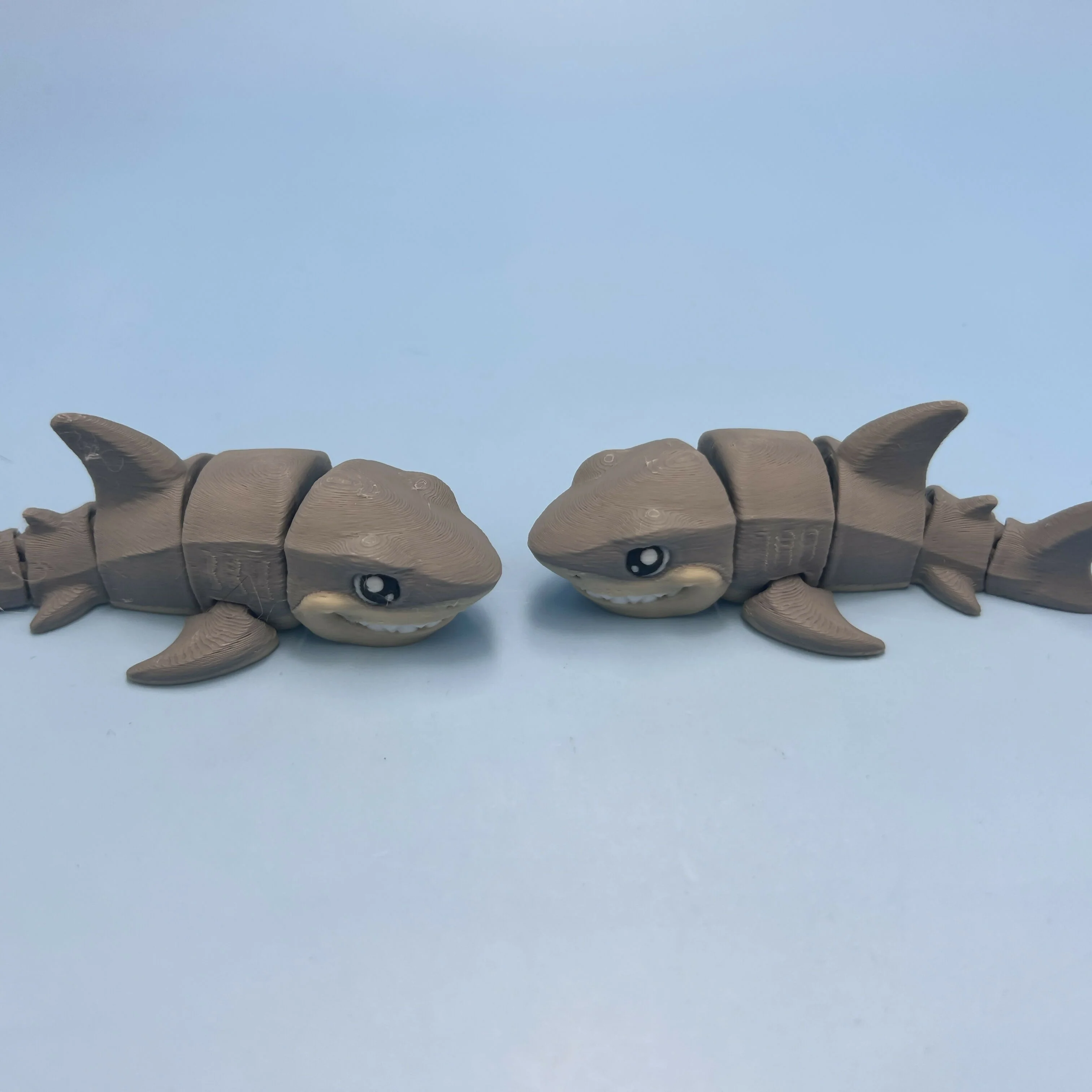 3D Printed SMALL: Articulated Sensory Fidget Animal friends Shark 9cm - Image 3