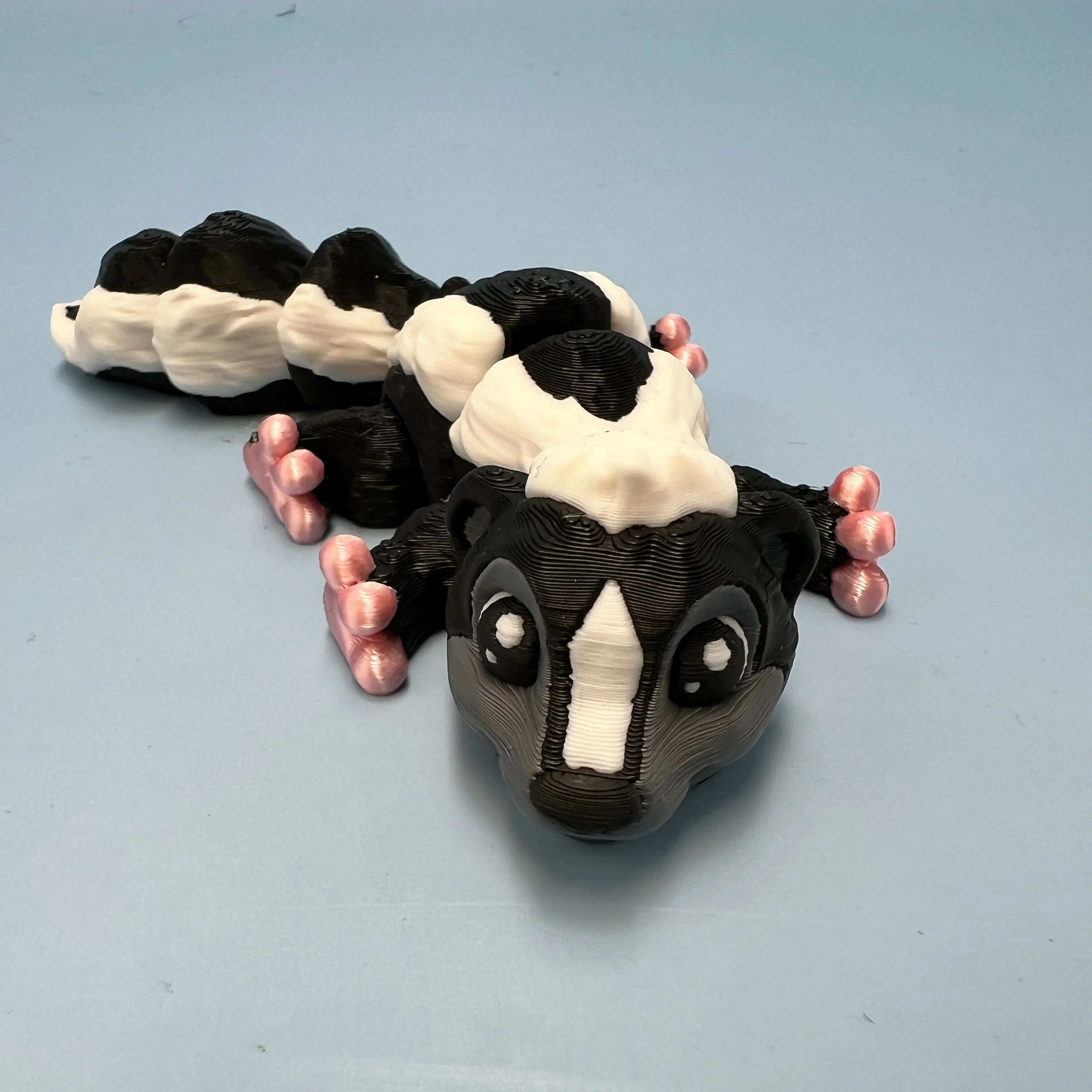 3D Printed SMALL: Articulated Sensory Fidget Animal friends Skunk 12cm - Image 2