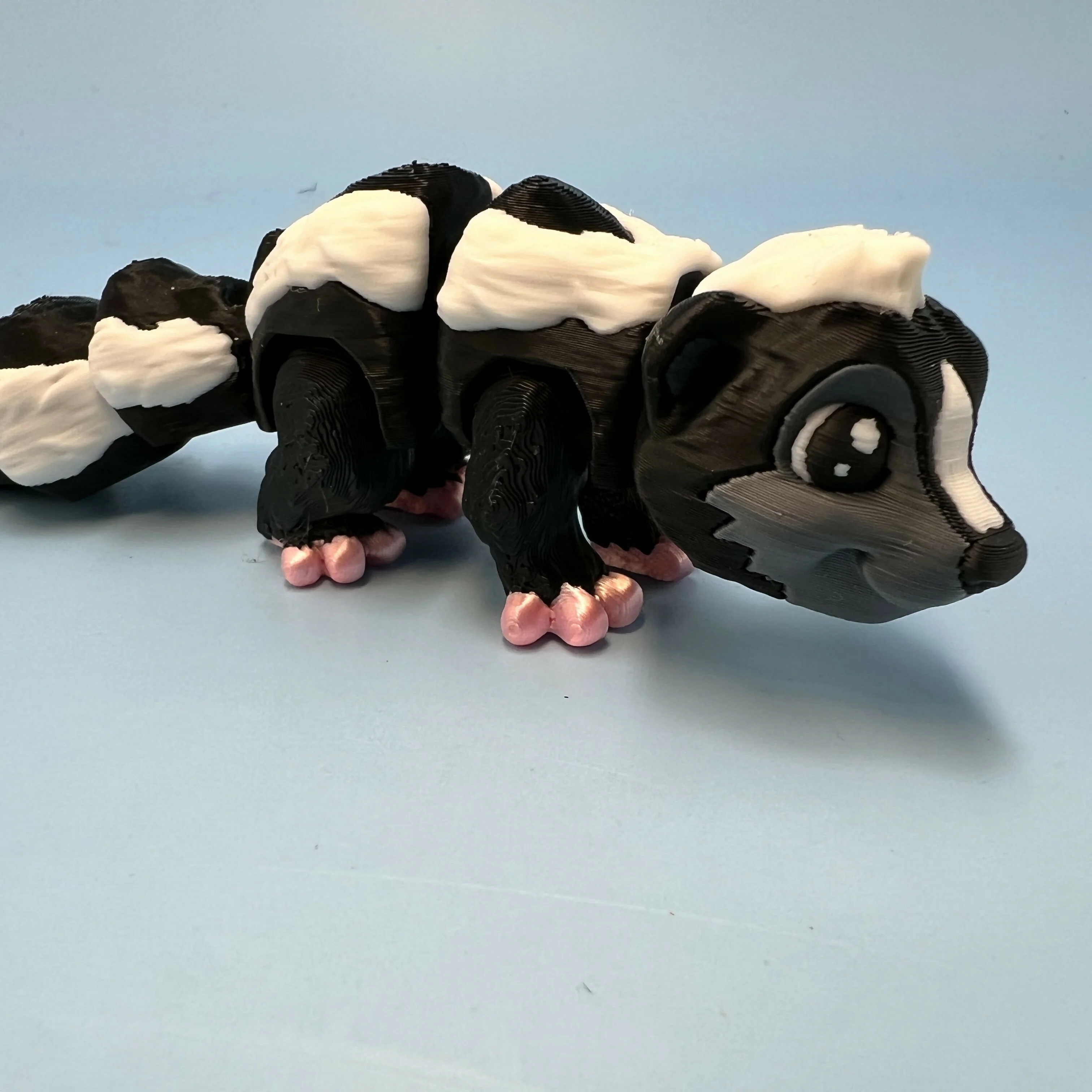 3D Printed SMALL: Articulated Sensory Fidget Animal friends Skunk 12cm - Image 3