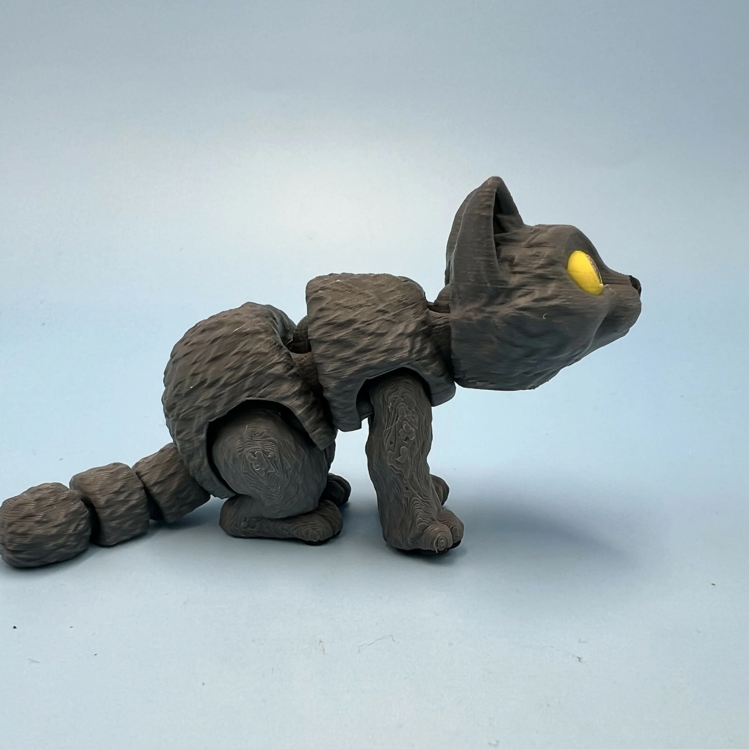 3D Printed SMALL: Articulated Sensory Fidget Animals friends Cats (Black / Grey / Rainbow / Orange) 10.5cm - Image 6