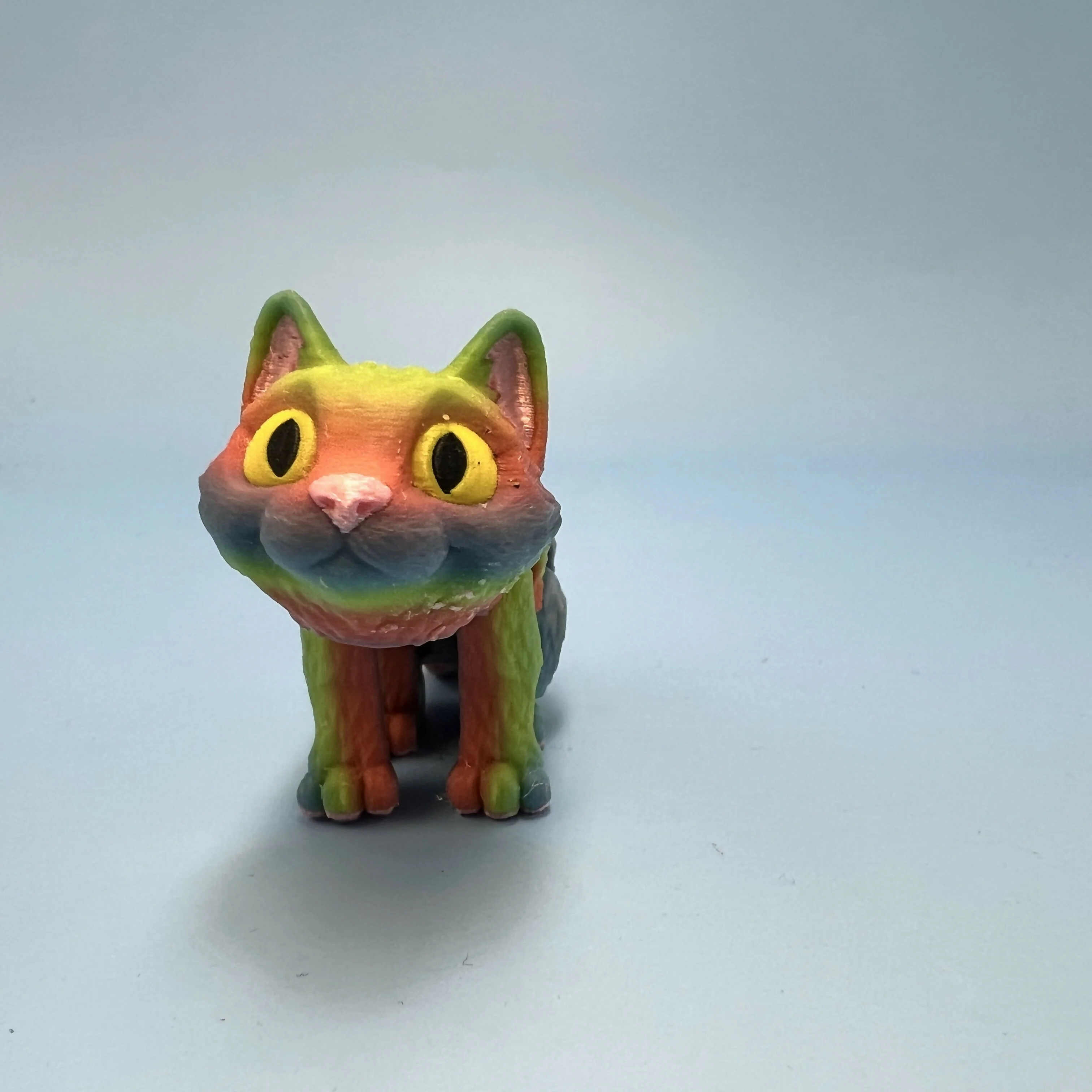 3D Printed SMALL: Articulated Sensory Fidget Animals friends Cats (Black / Grey / Rainbow / Orange) 10.5cm - Image 9