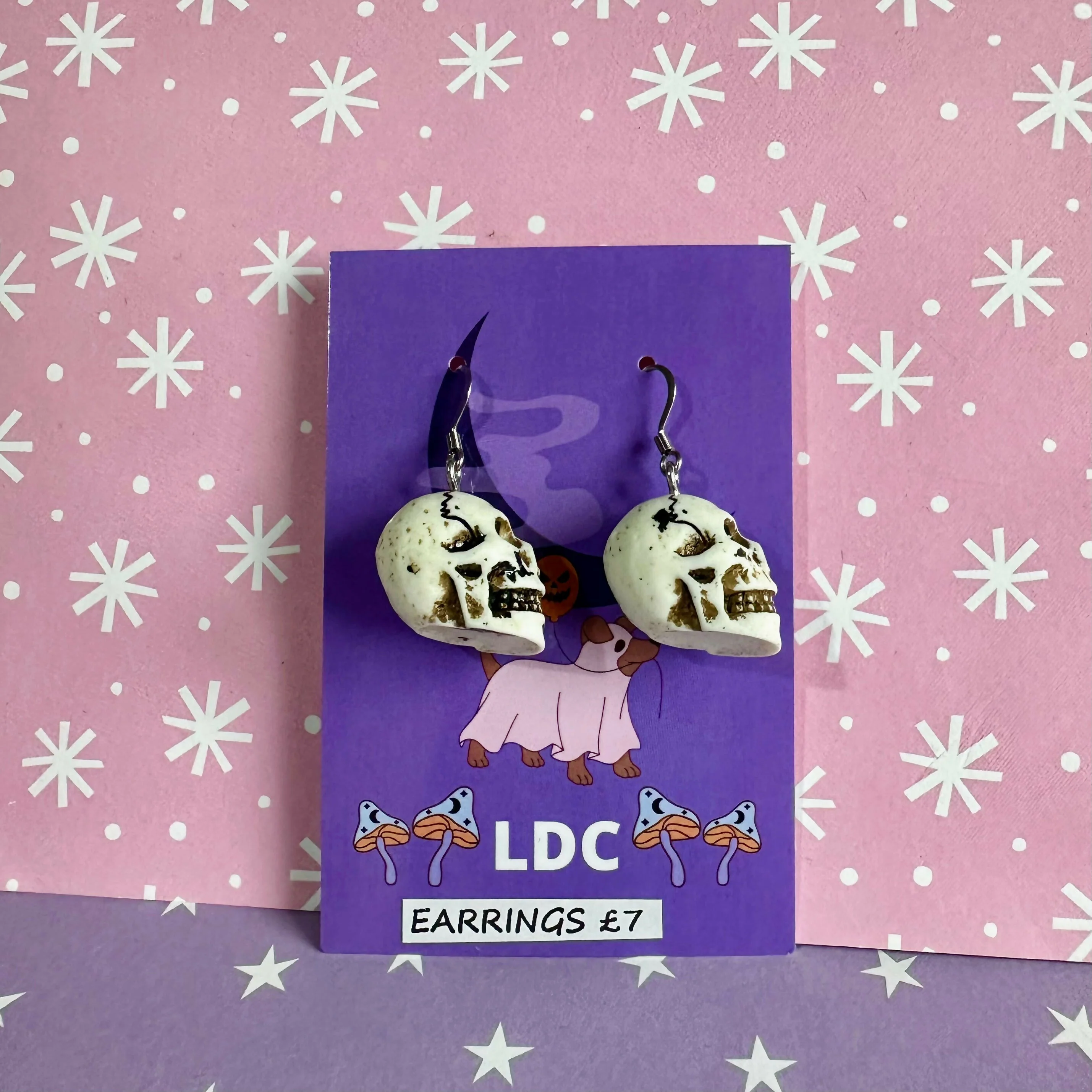3d Skull Earrings - Image 2