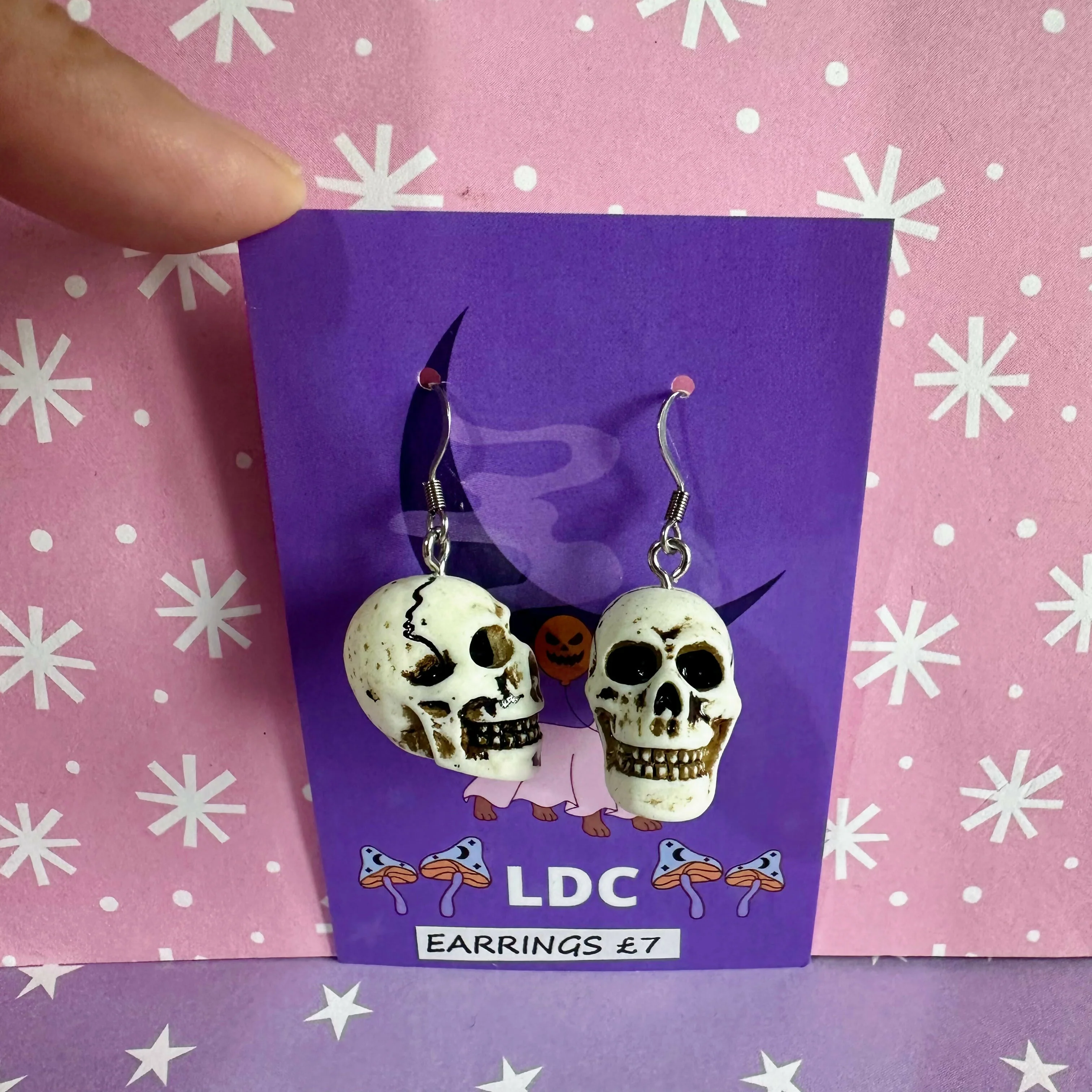 3d Skull Earrings - Image 3