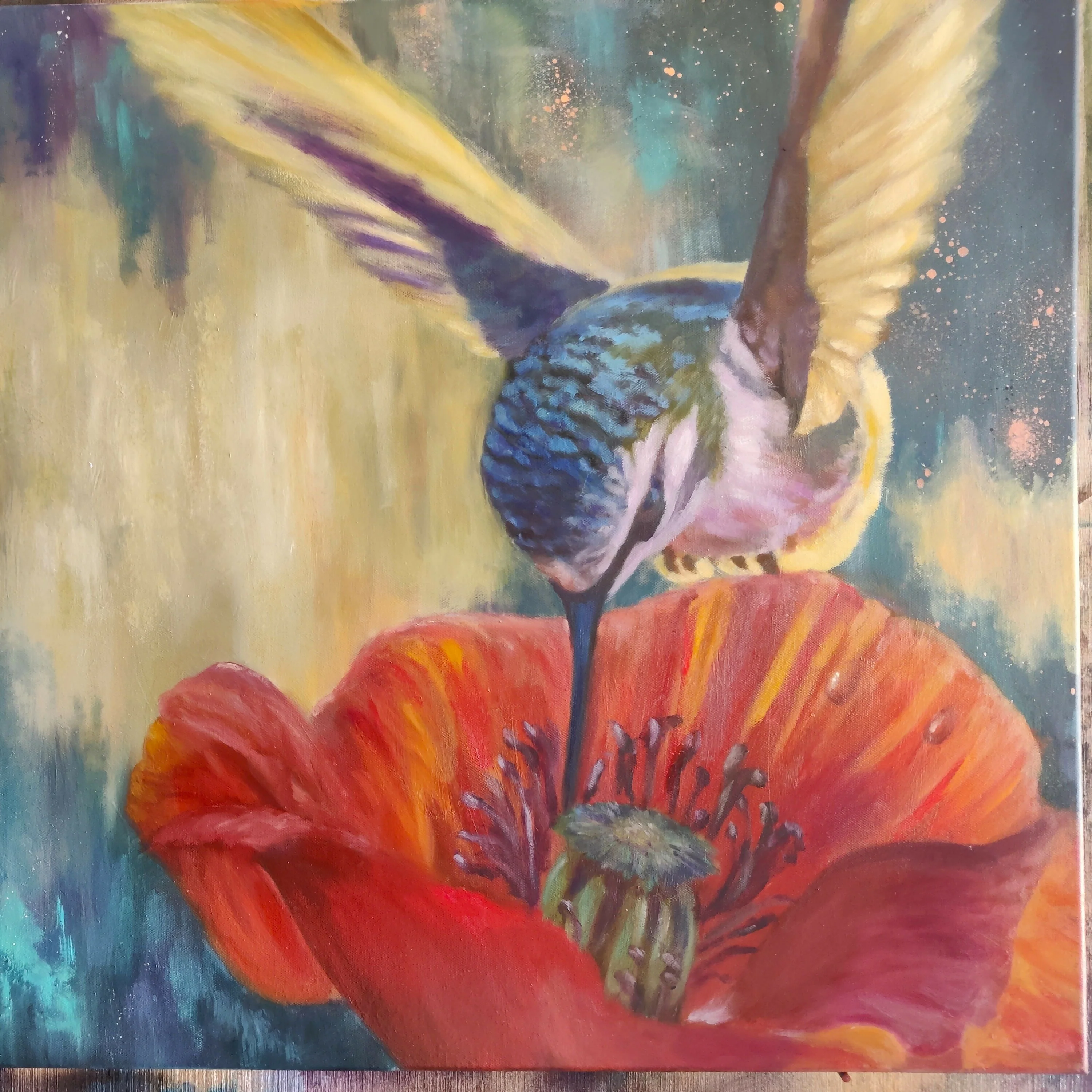 A Flash in Time - A Large Original Oil Painting on Canvas (812x608mm)