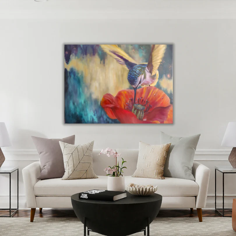 A Flash in Time - A Large Original Oil Painting on Canvas (812x608mm) - Image 2