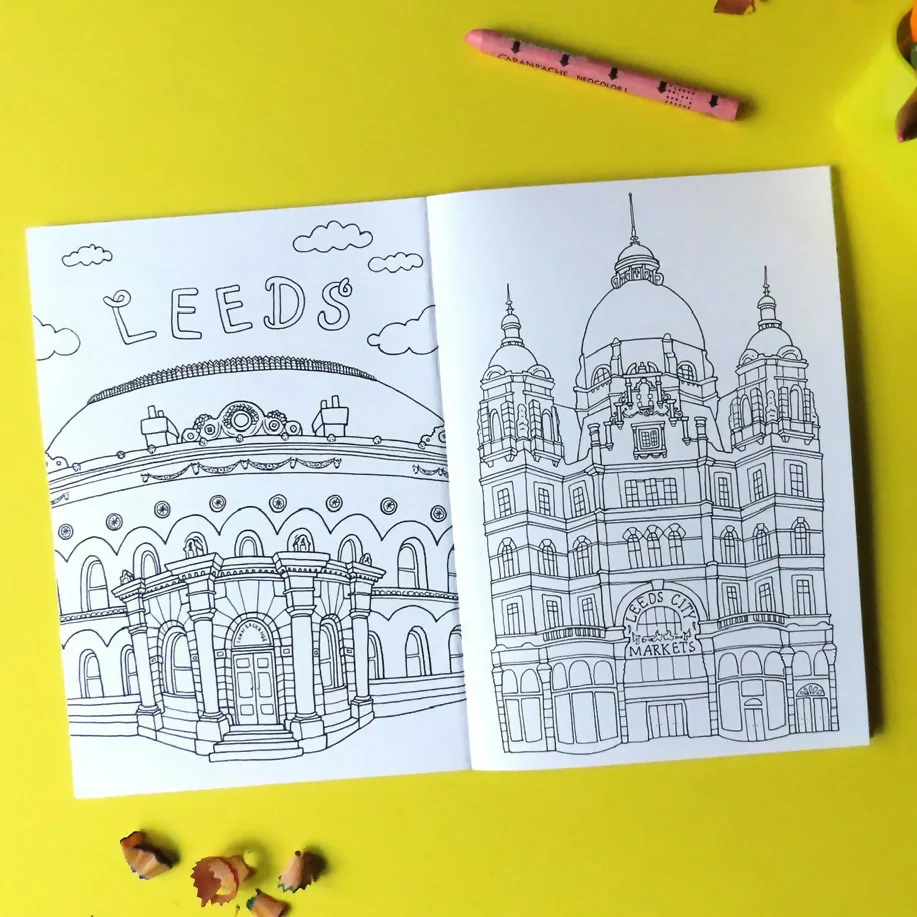 A Very Yorkshire Colouring Book - Adult Mindful Colouring - Image 4