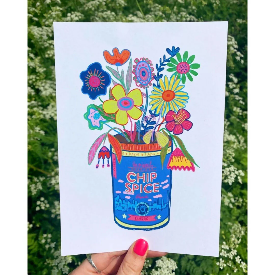 A5 Chipspice Bouquet Print - Image 2