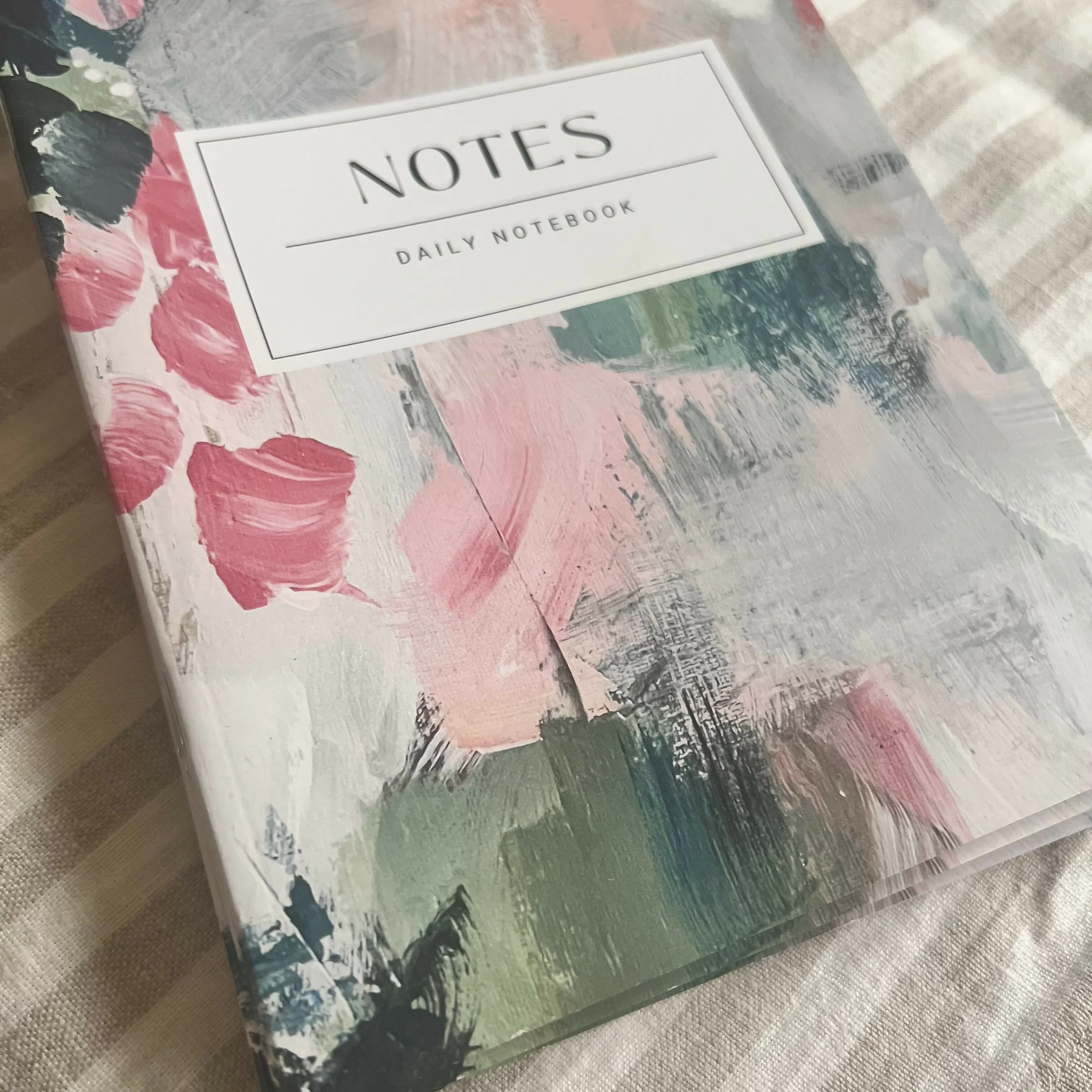 Abstract Art A5 Lined Notebook - Trust The Bloom - Image 2