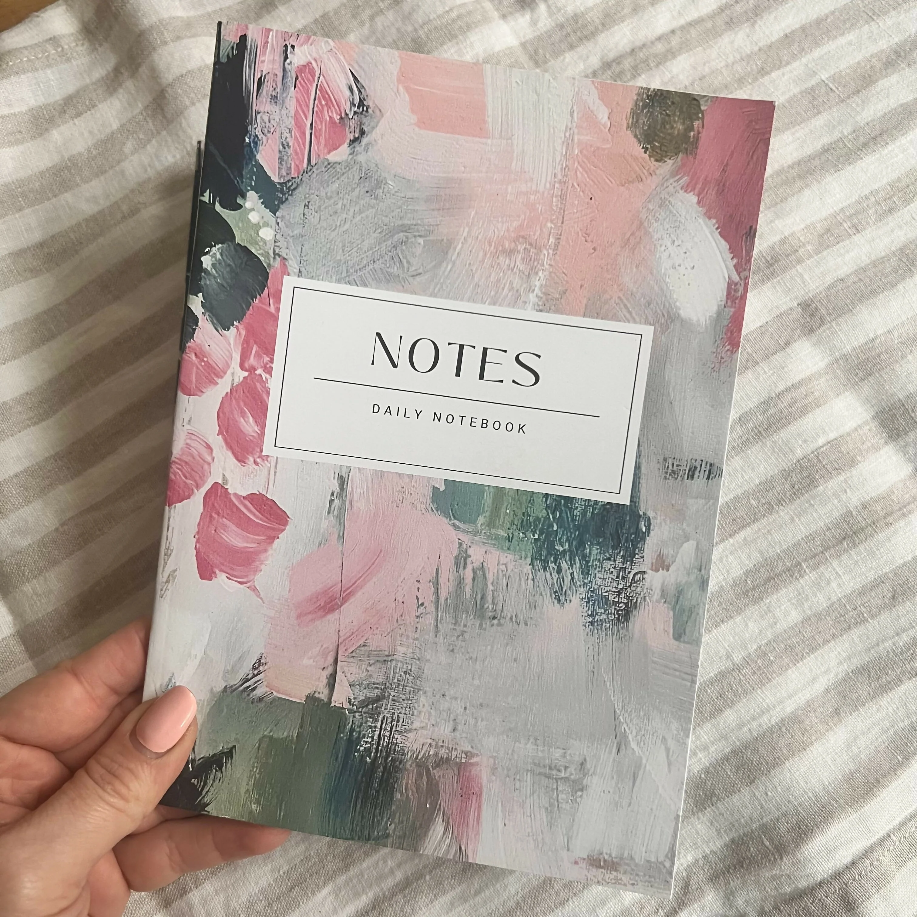 Abstract Art A5 Lined Notebook - Trust The Bloom - Image 4