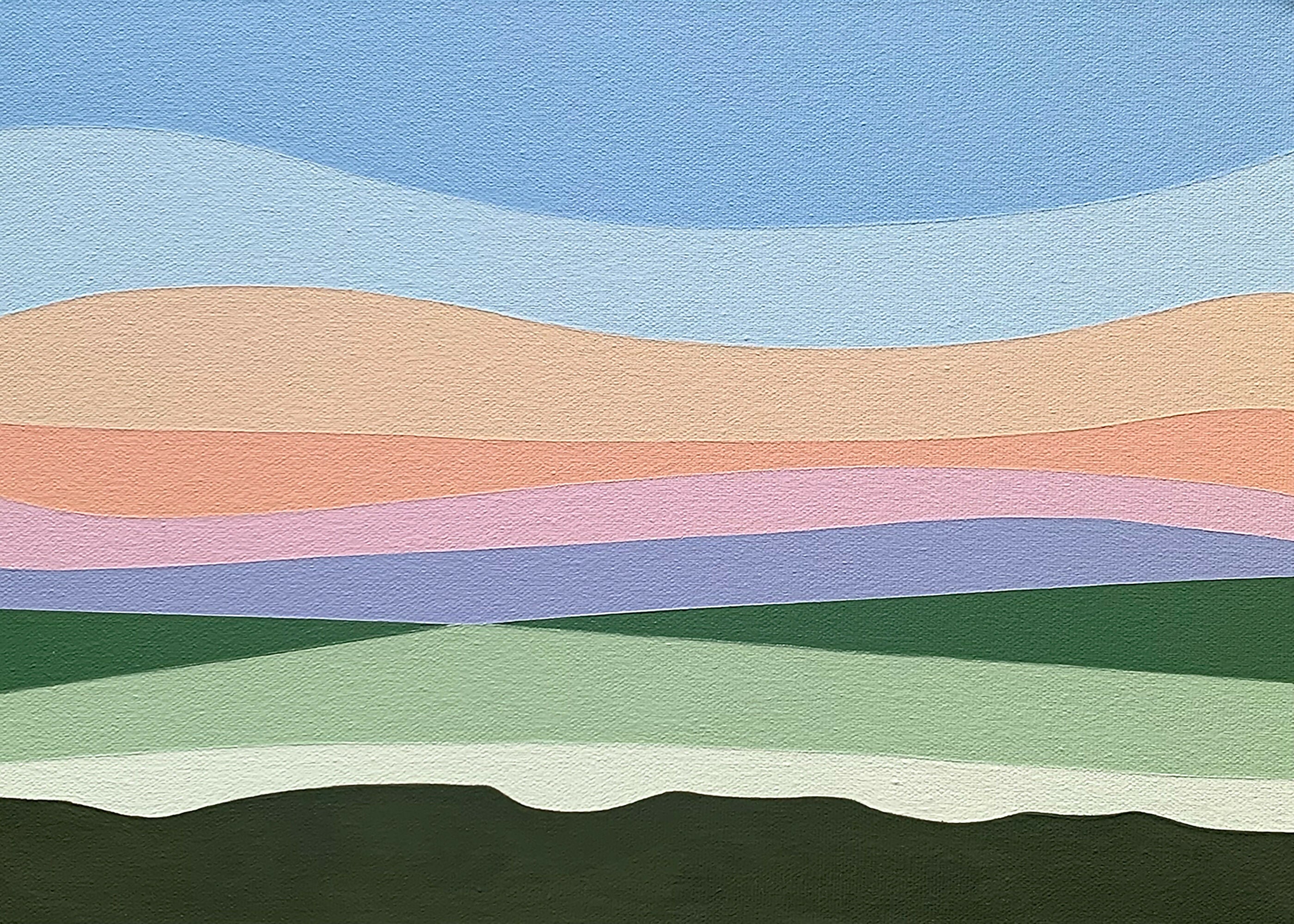 Across The Winter Fields - Original Painting - Image 2