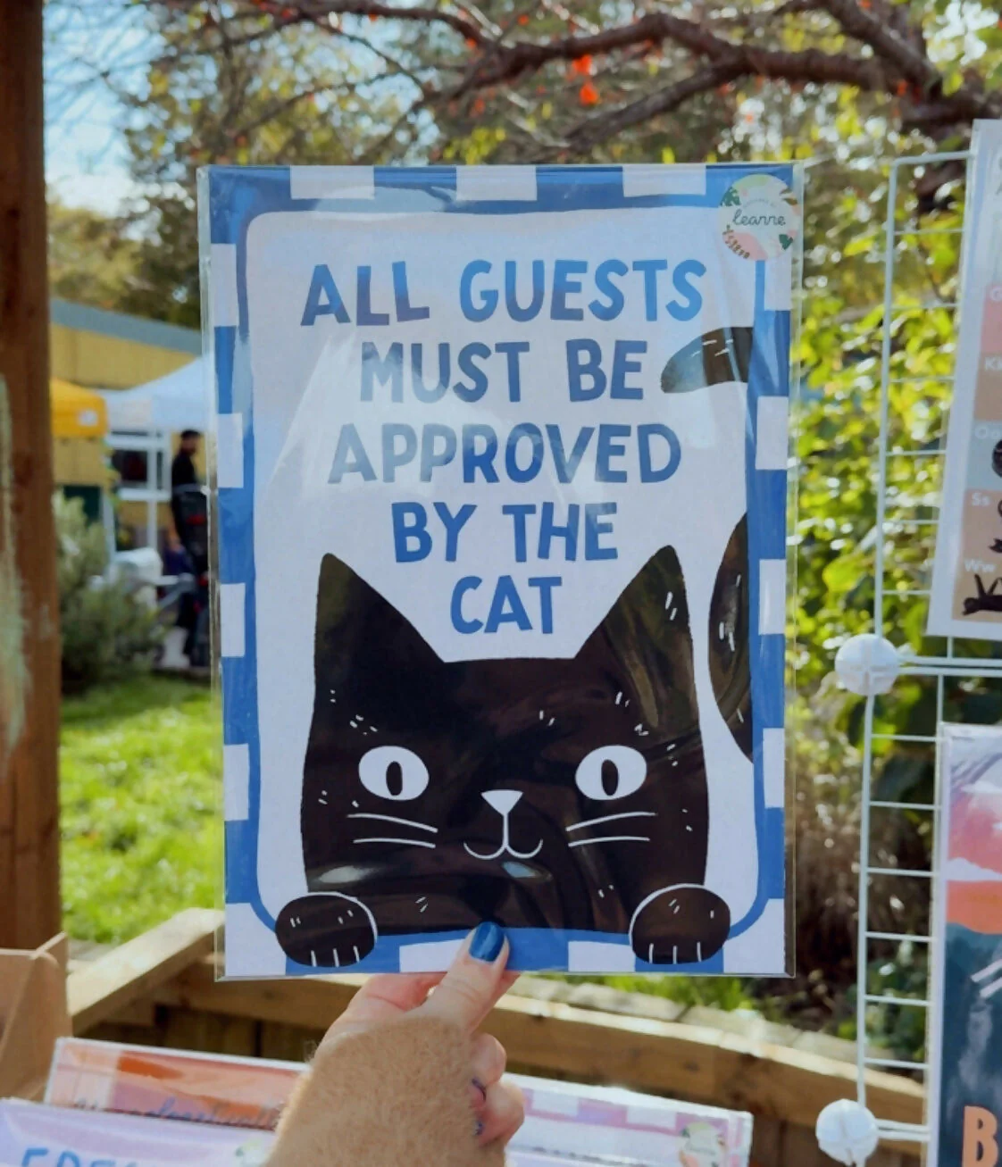 All Guests Must Be Approved By The Cat Print - Image 2