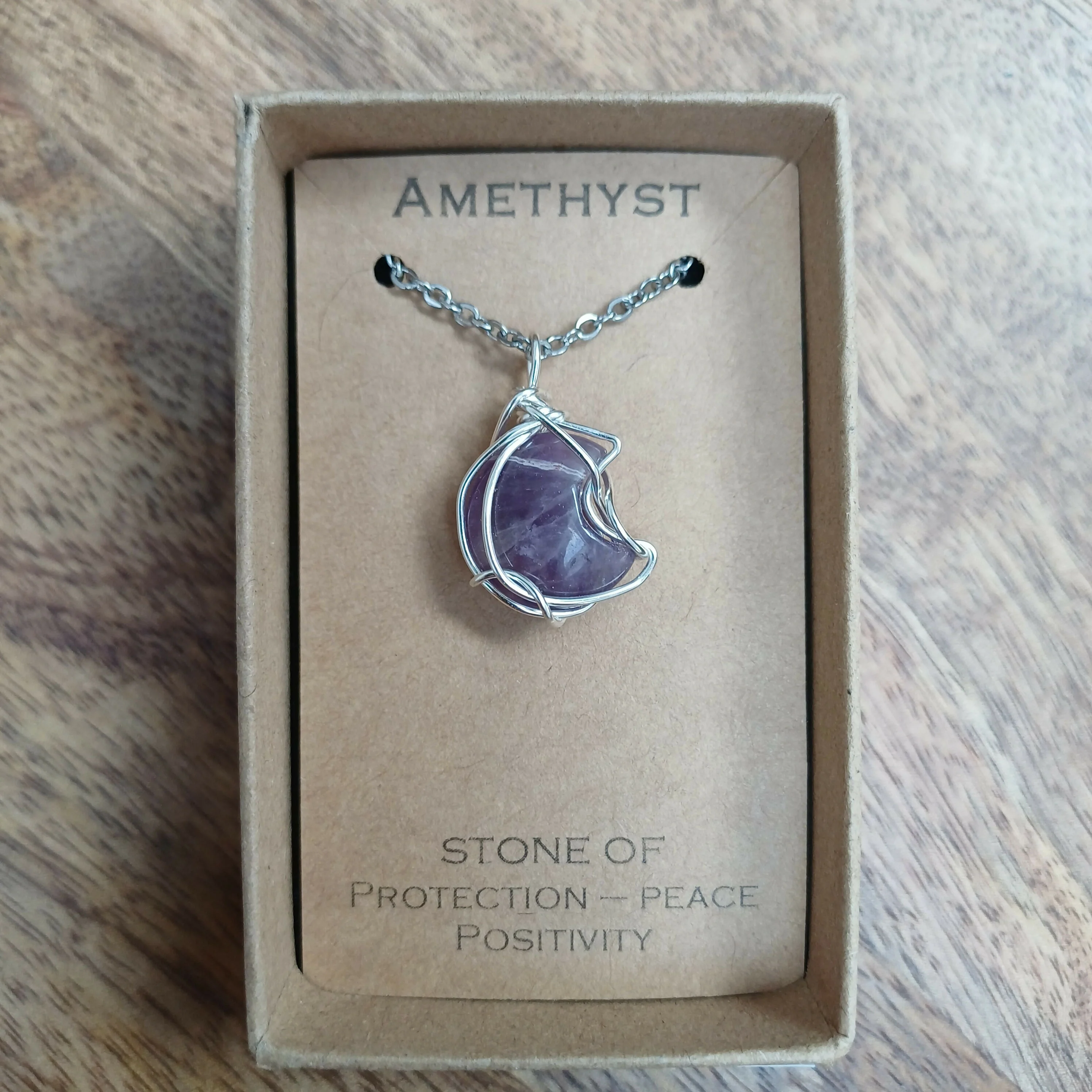 Amethyst Wire Wrapped Pendant