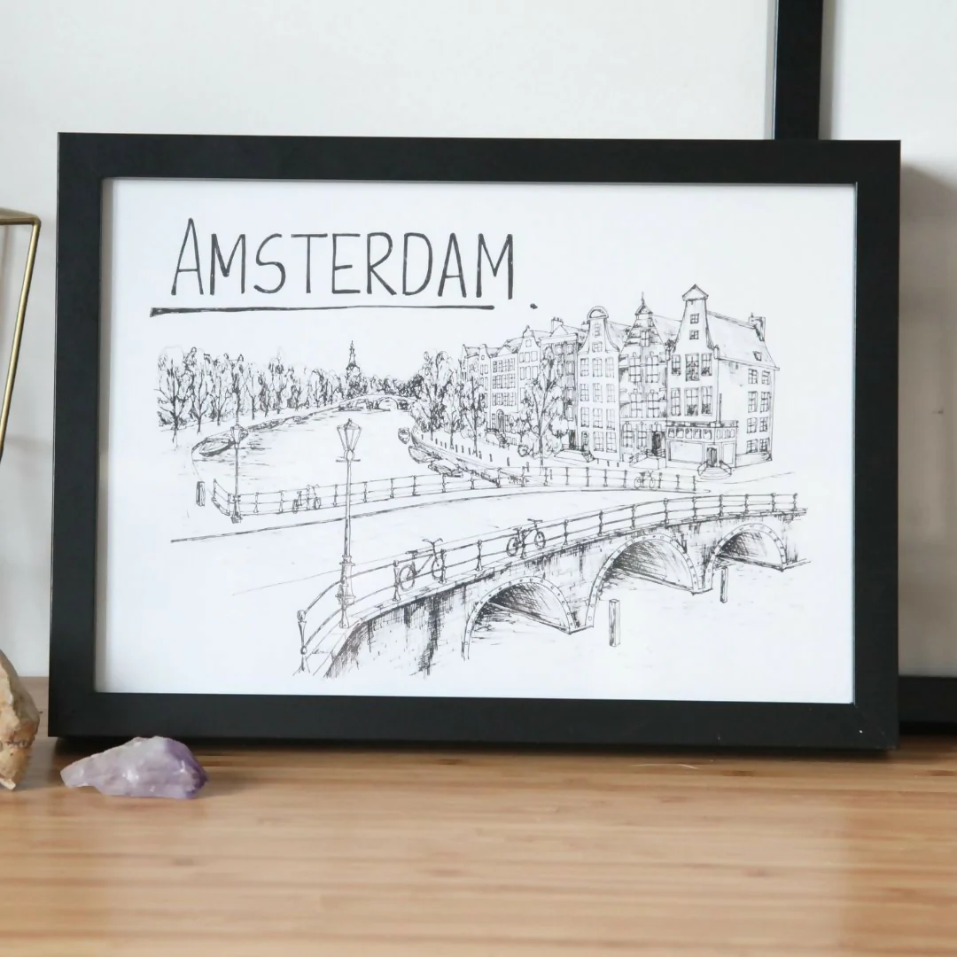 Amsterdam Skyline Art Print
