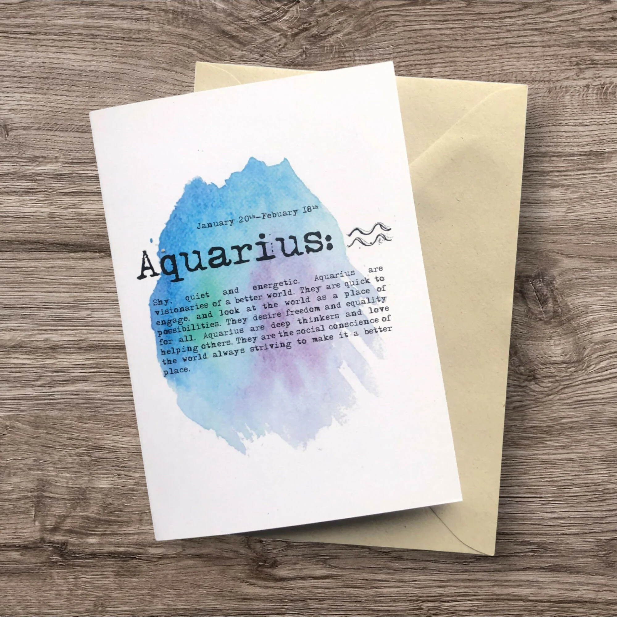 Aquarius Card