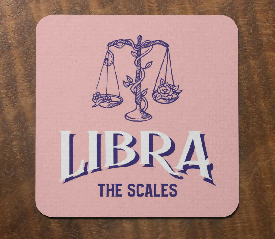 Zodiac Star Signs Coaster COLOURFUL Design - Image 7