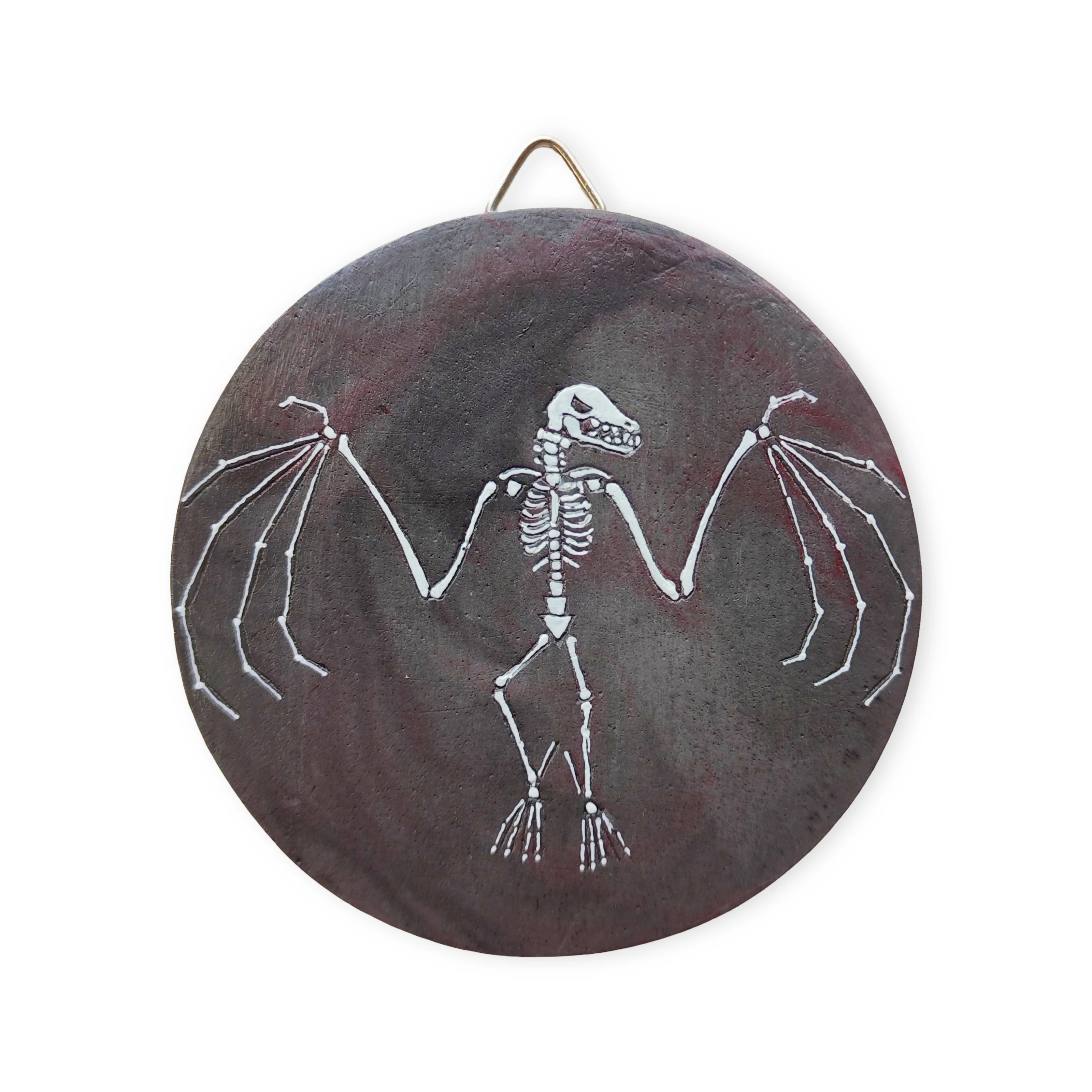 Bat Skeleton / Original Artwork / Ready-to-hang Relief Wall Art / Limited Edition of 25