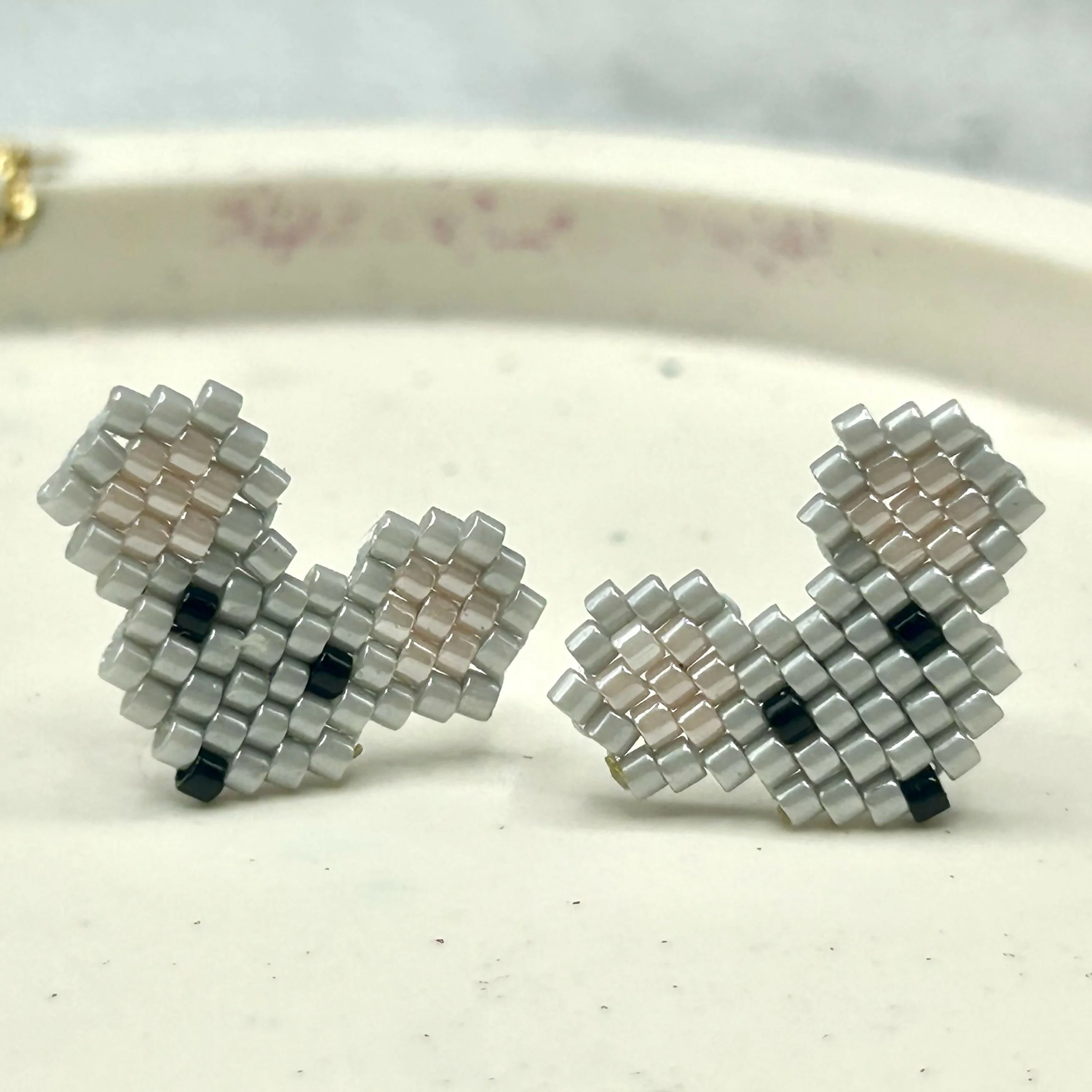 Beaded Animal Earrings – Handmade Studs Various Designs - Image 10