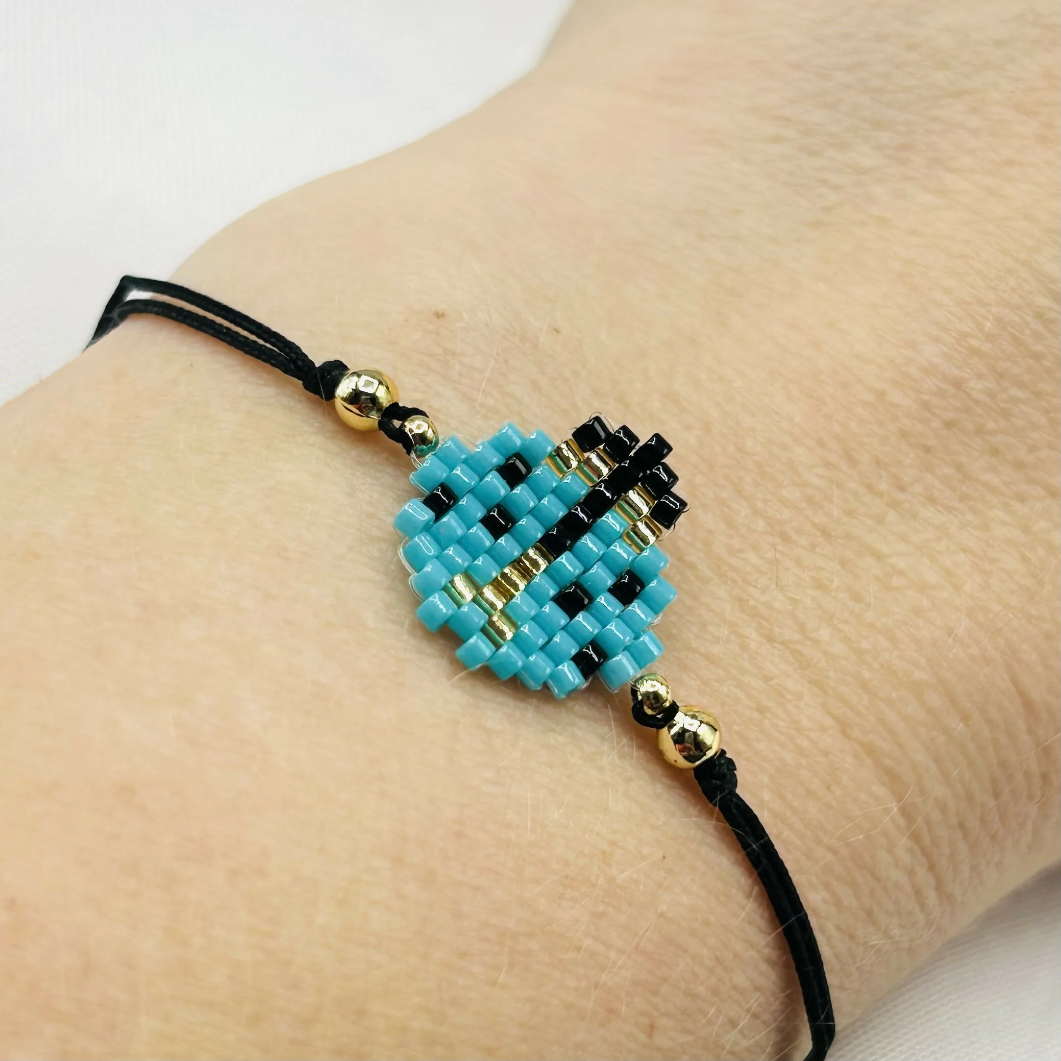 Beaded Ladybird Bracelets – Handmade, Adjustable, Vibrant Colours - Image 4