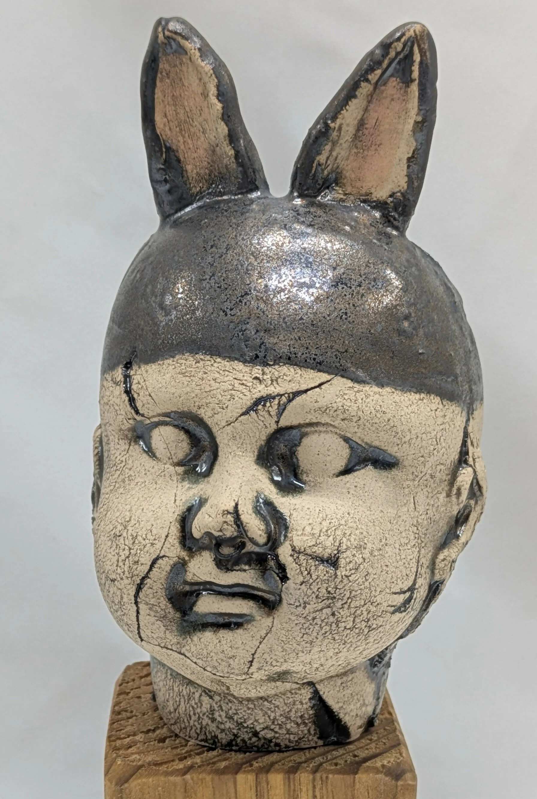 Big, Ugly Head Ceramic Sculpture