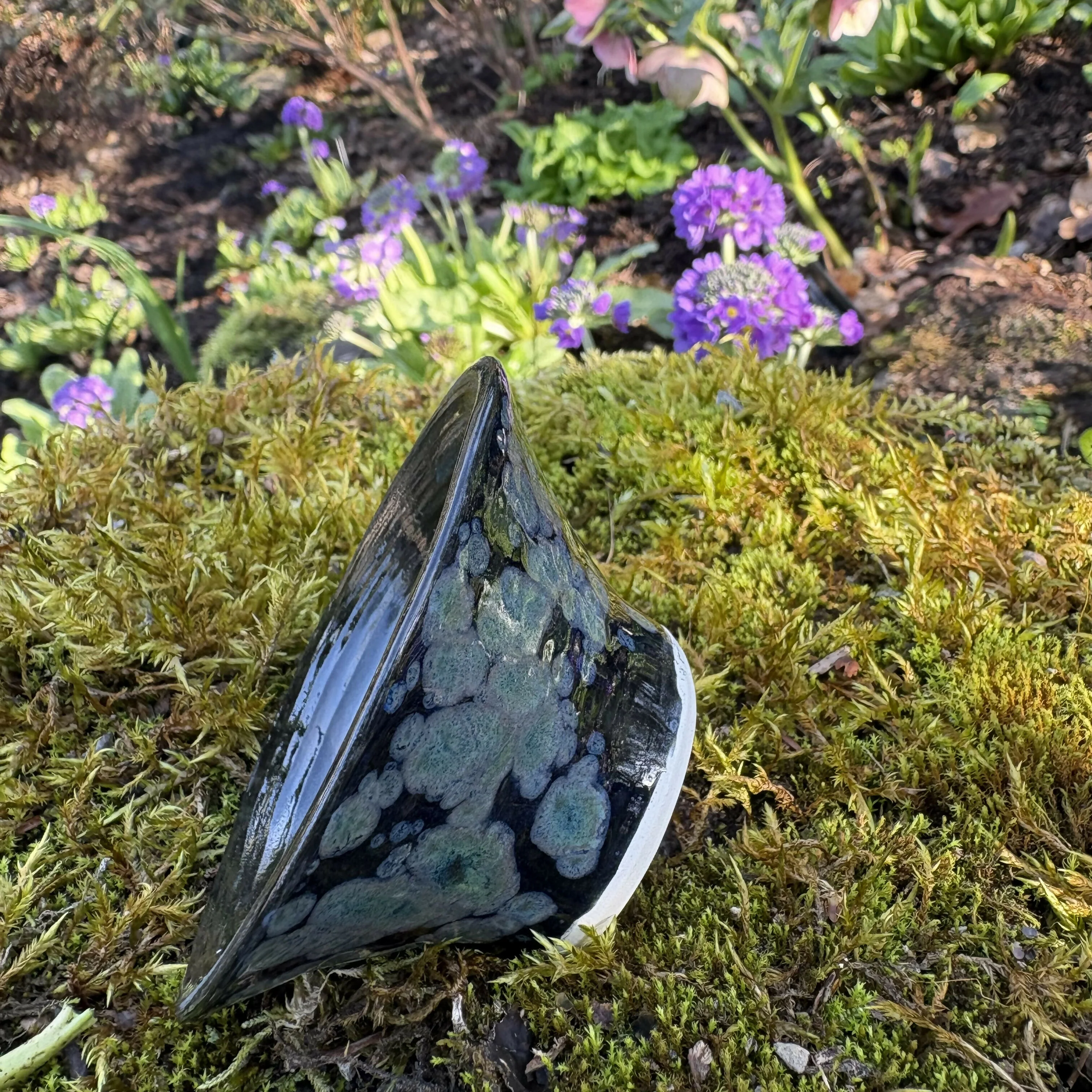 Black and Turquoise Speckled Bowl - Image 5
