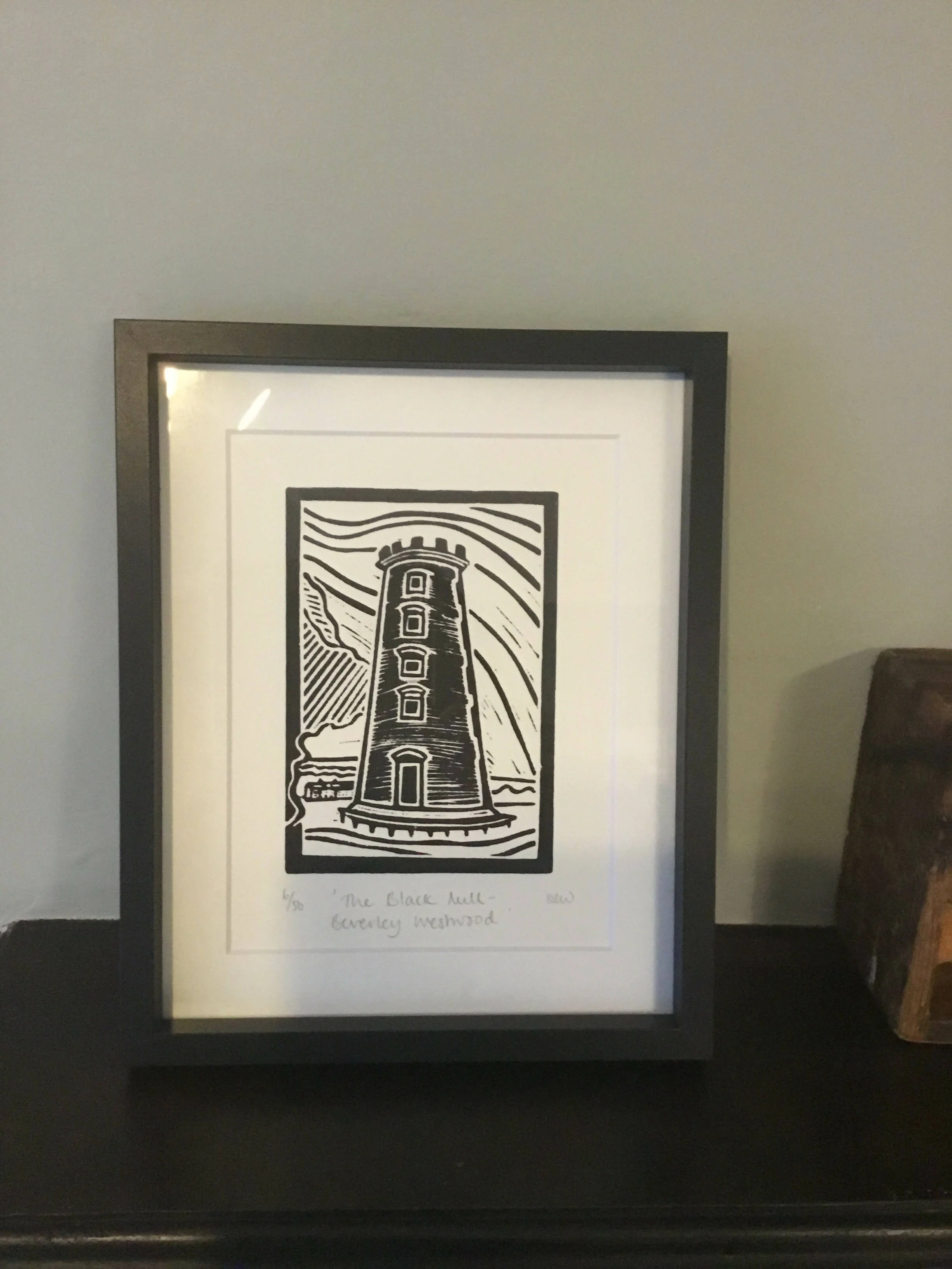 Black Mill - Beverley Framed Lino Cut Print - Image 11