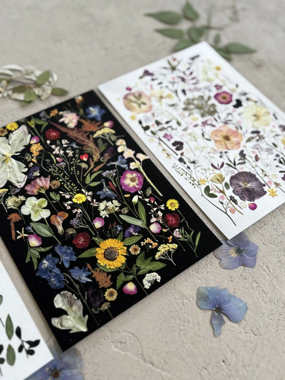 Black Multicoloured Giclee Print A5 - Image 2