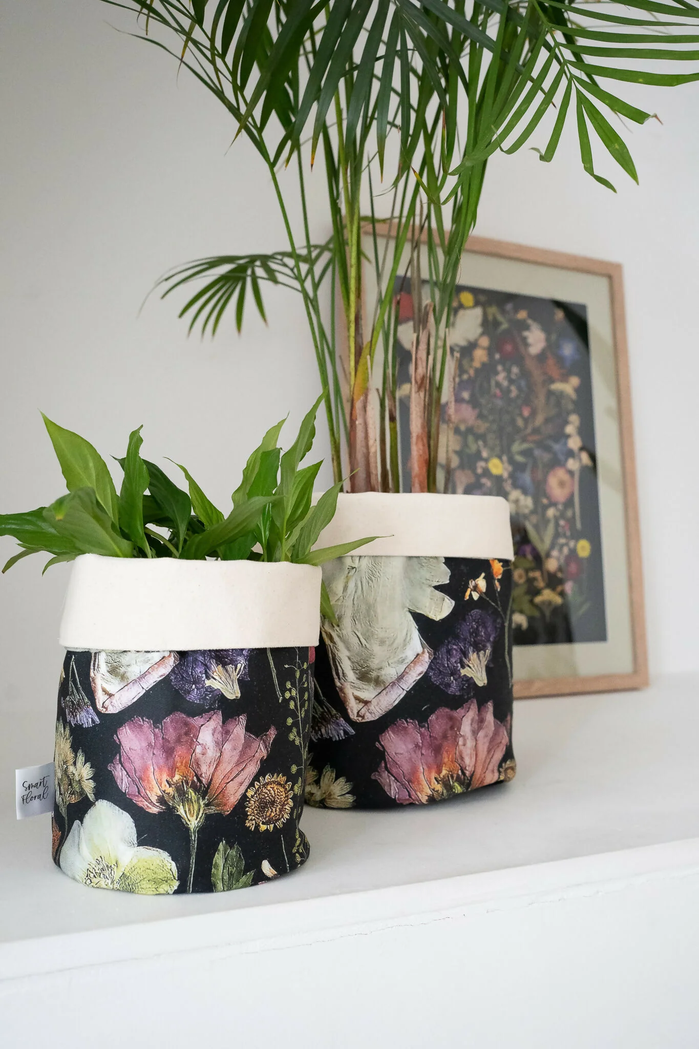 Black Multicoloured Pot Bag - Large