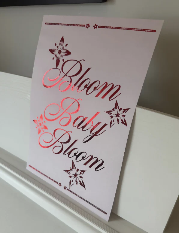 Bloom Baby Bloom Lyric Print - Image 5