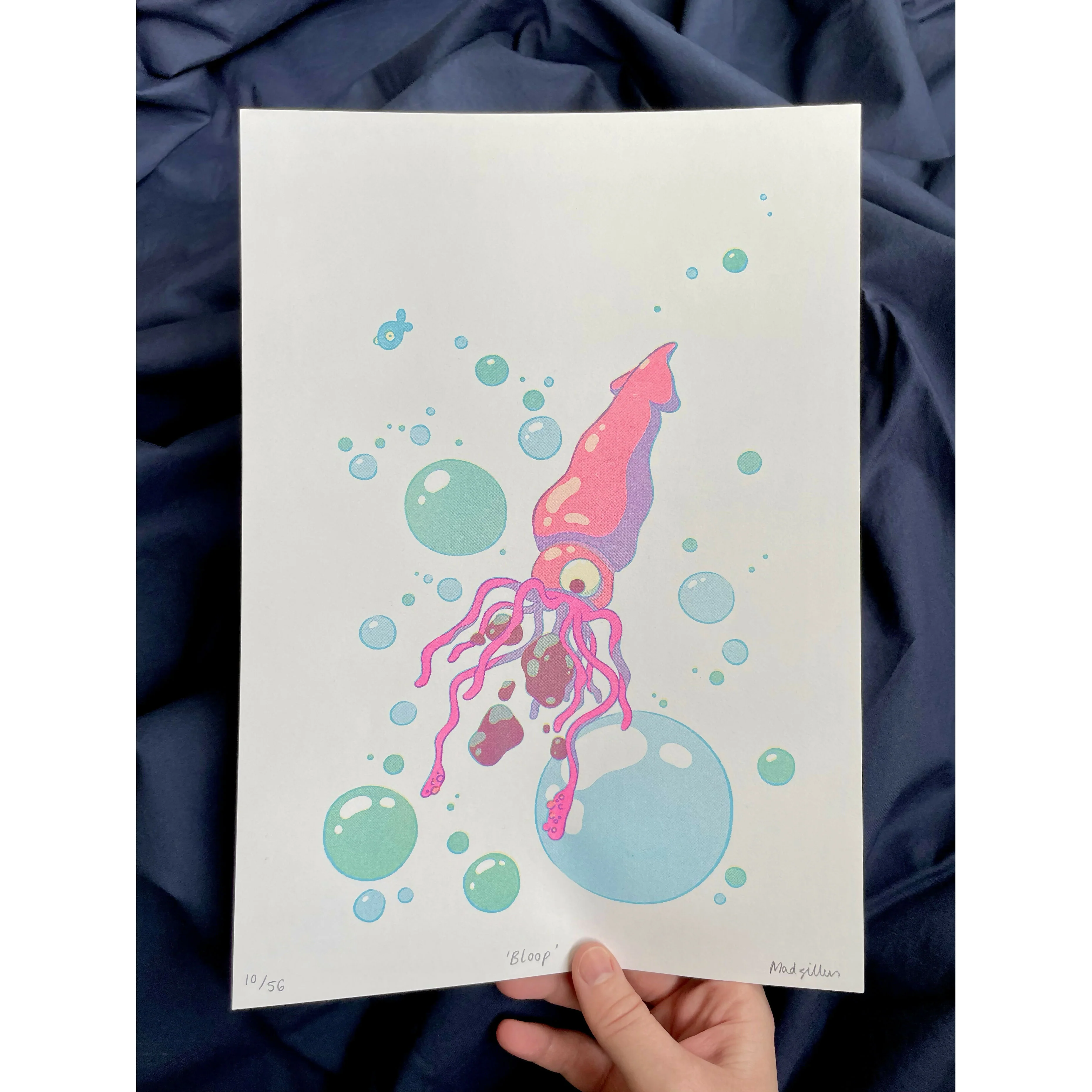 Bloop Riso Print