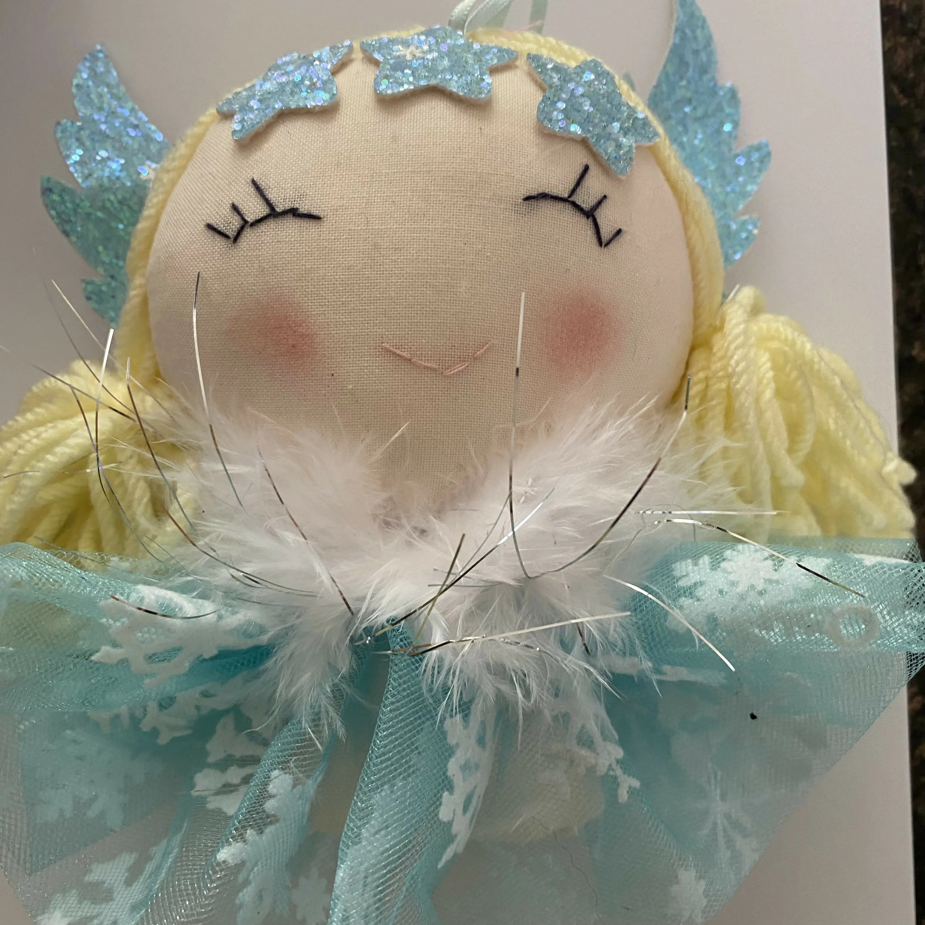 Blue Hanging Angel