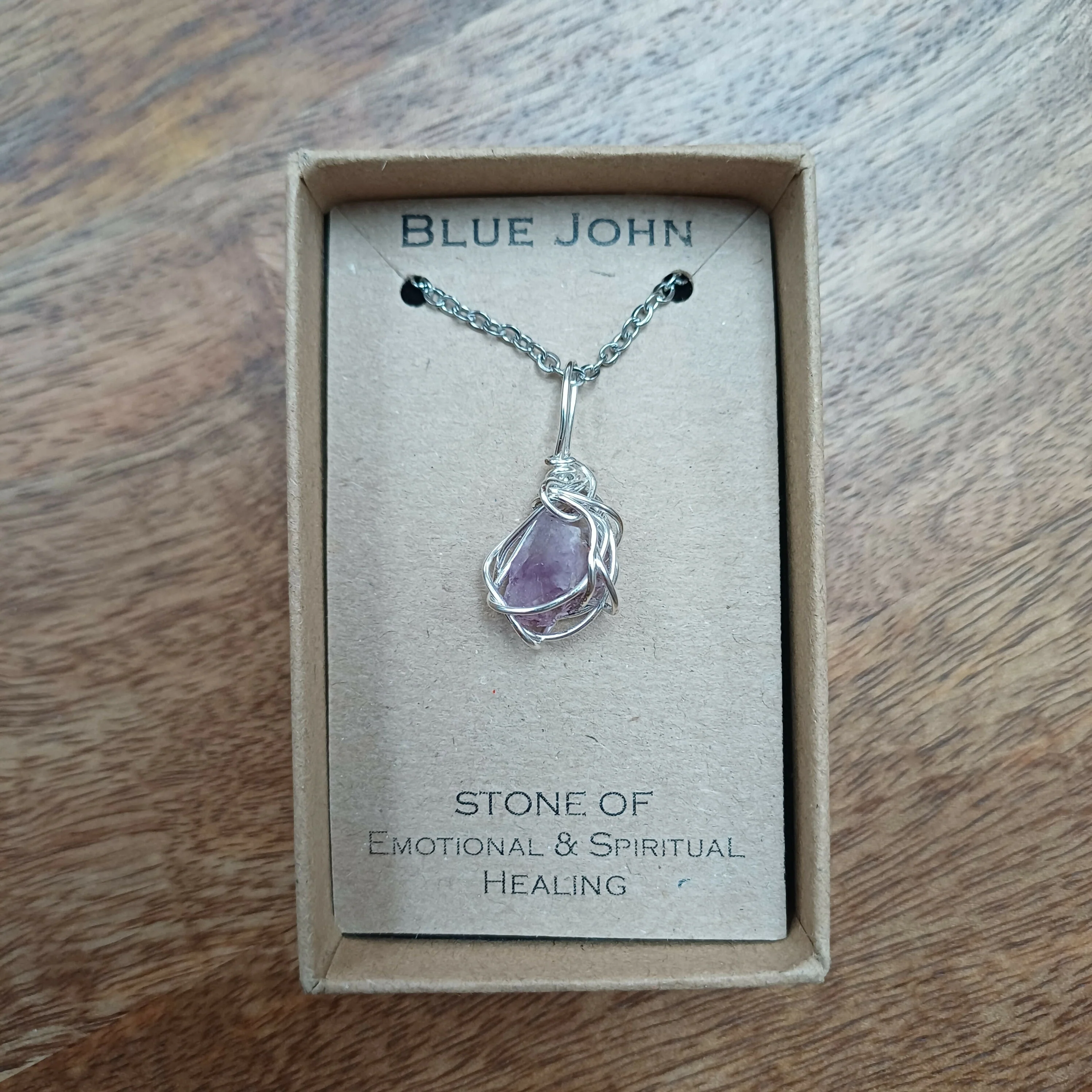 Blue John Wire Wrapped Pendant
