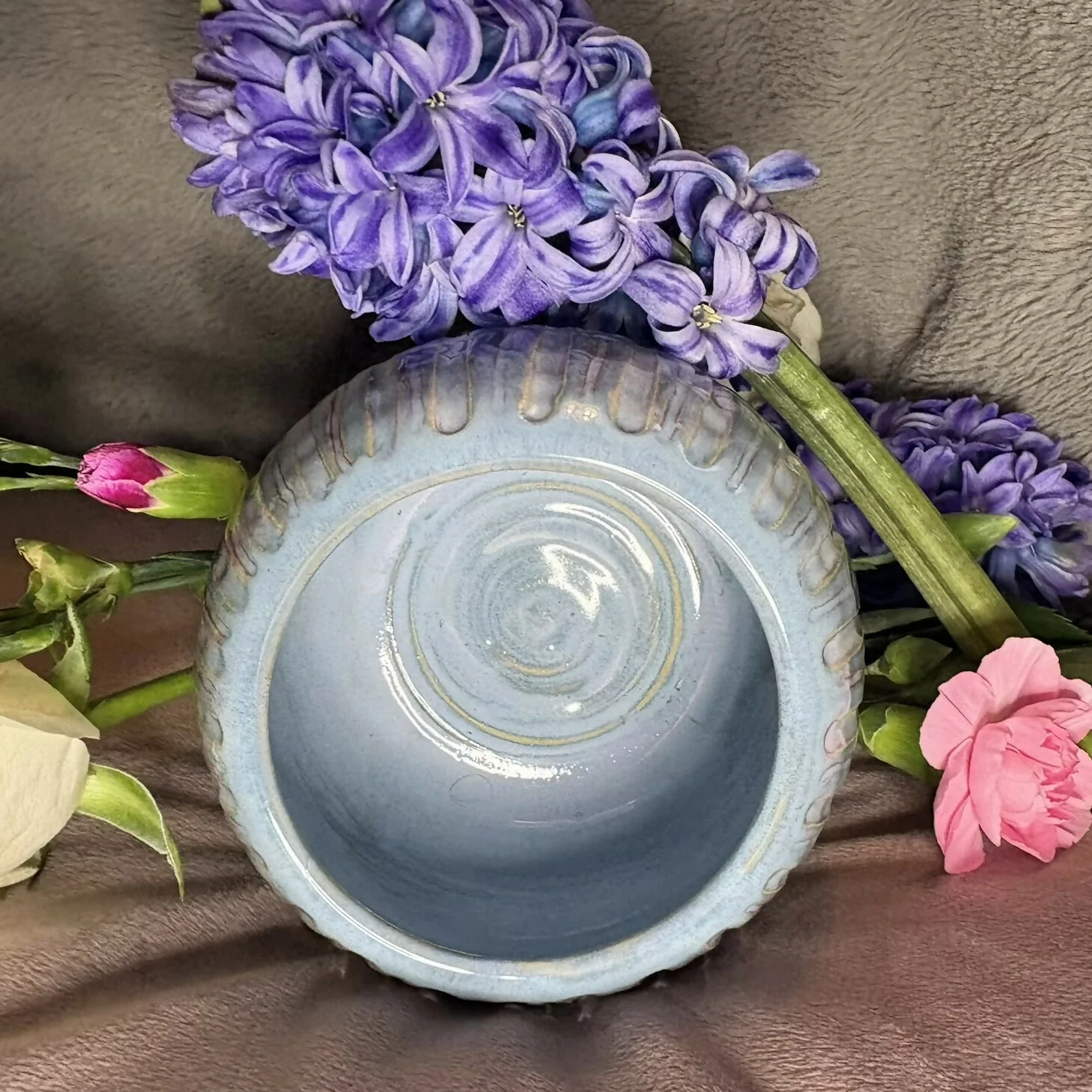Blue Ridged Bowl - Image 5
