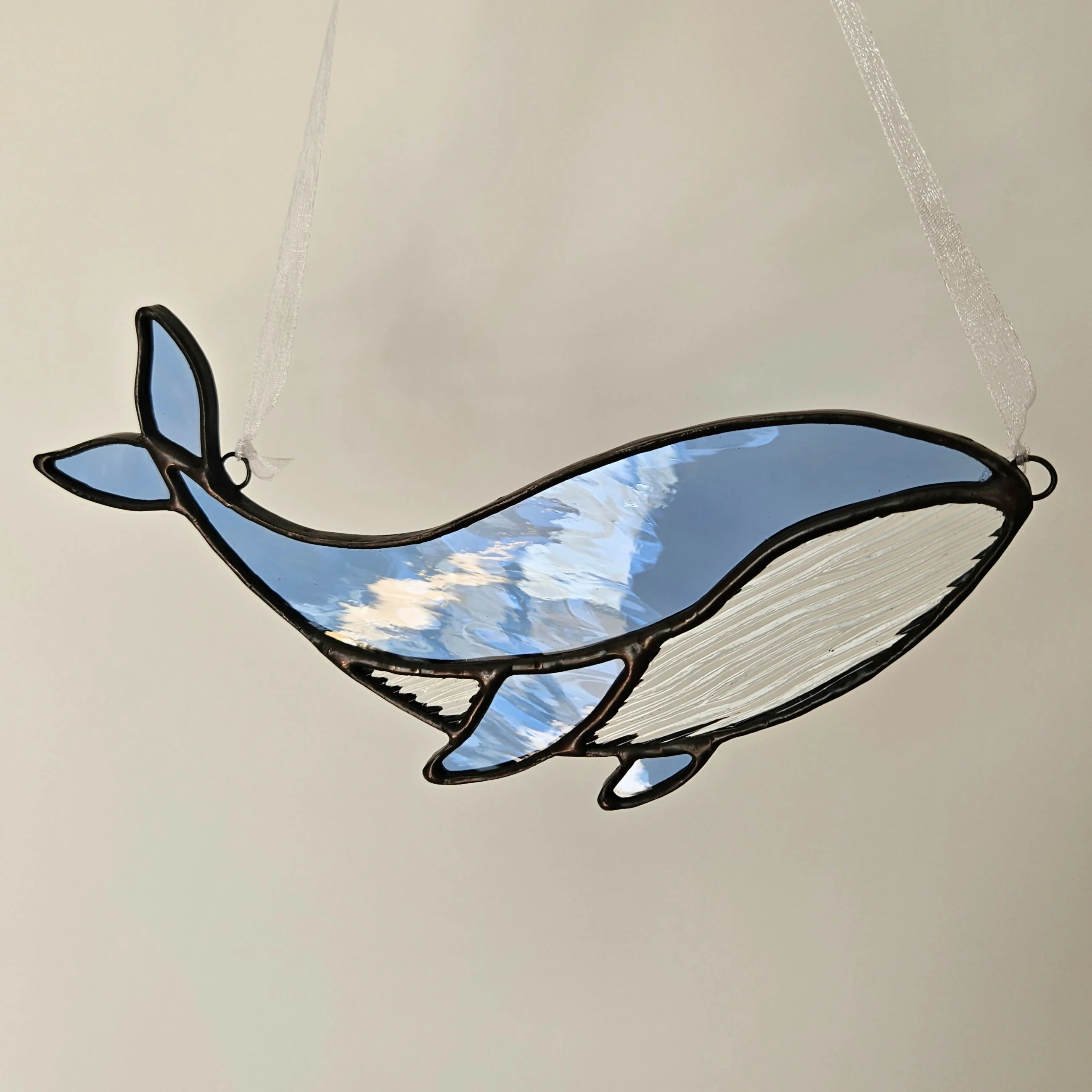 Blue Whale Stained Glass Suncatcher - Image 4