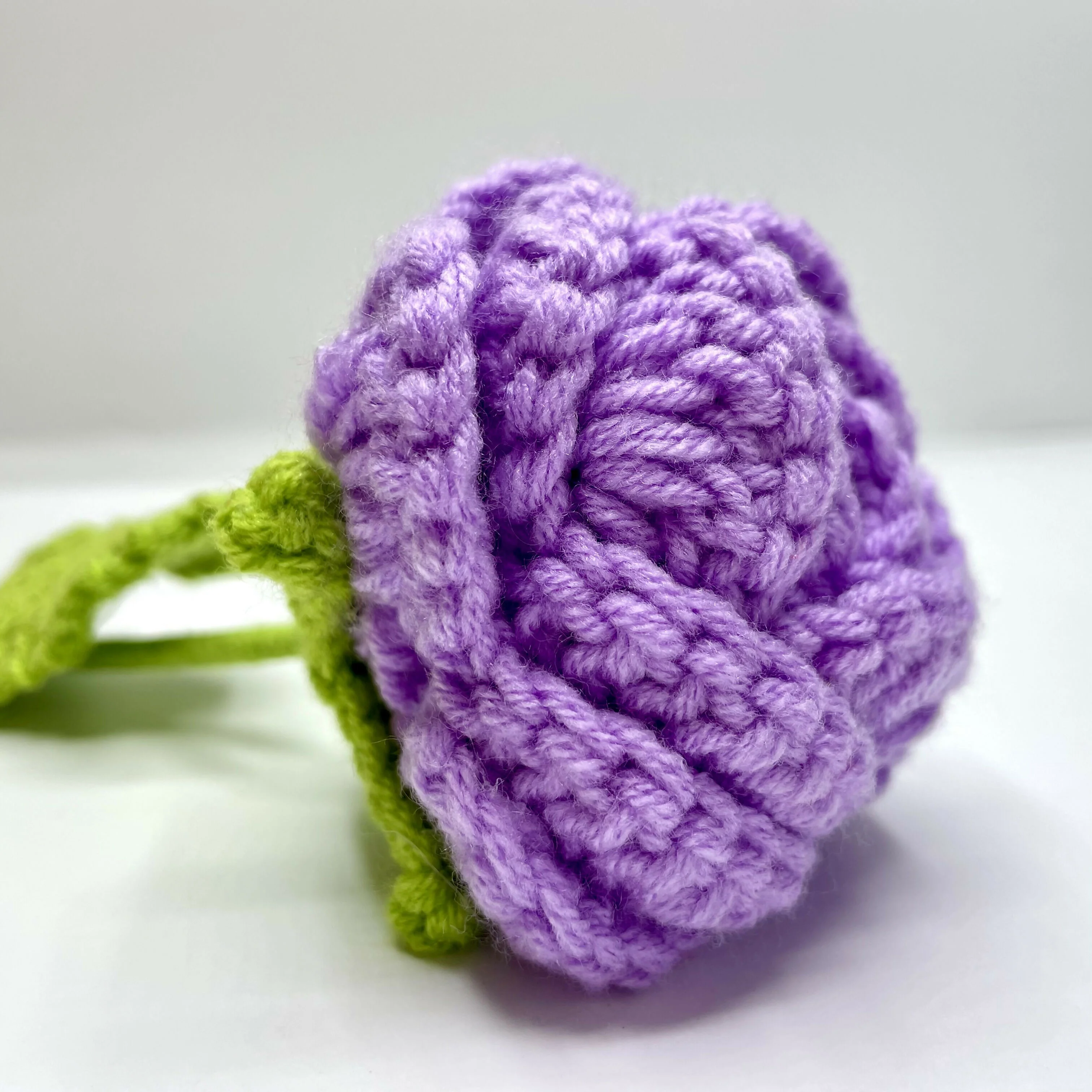 Bold Crochet Rose Buds - Image 4