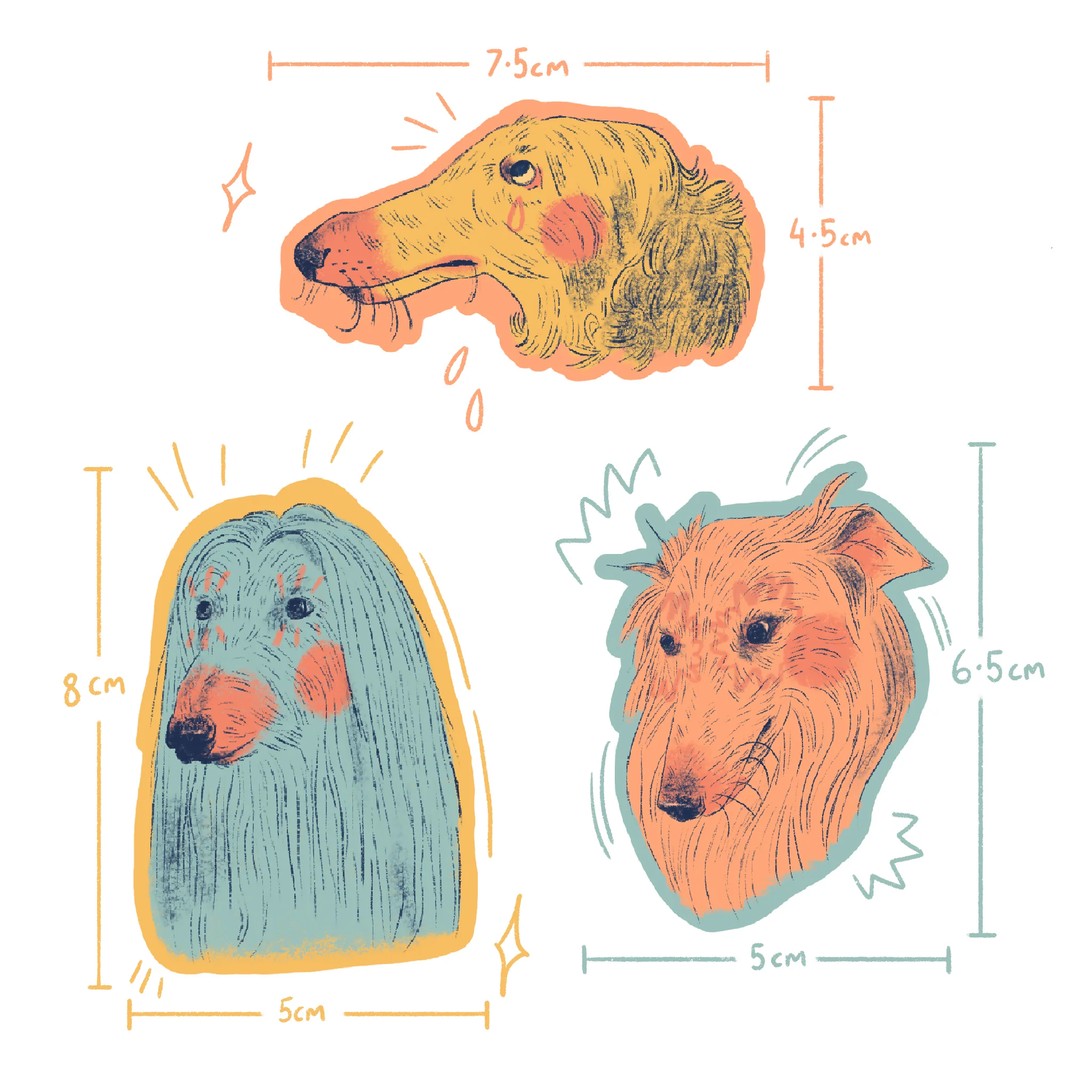 Borzoi Sticker Pack - Image 2