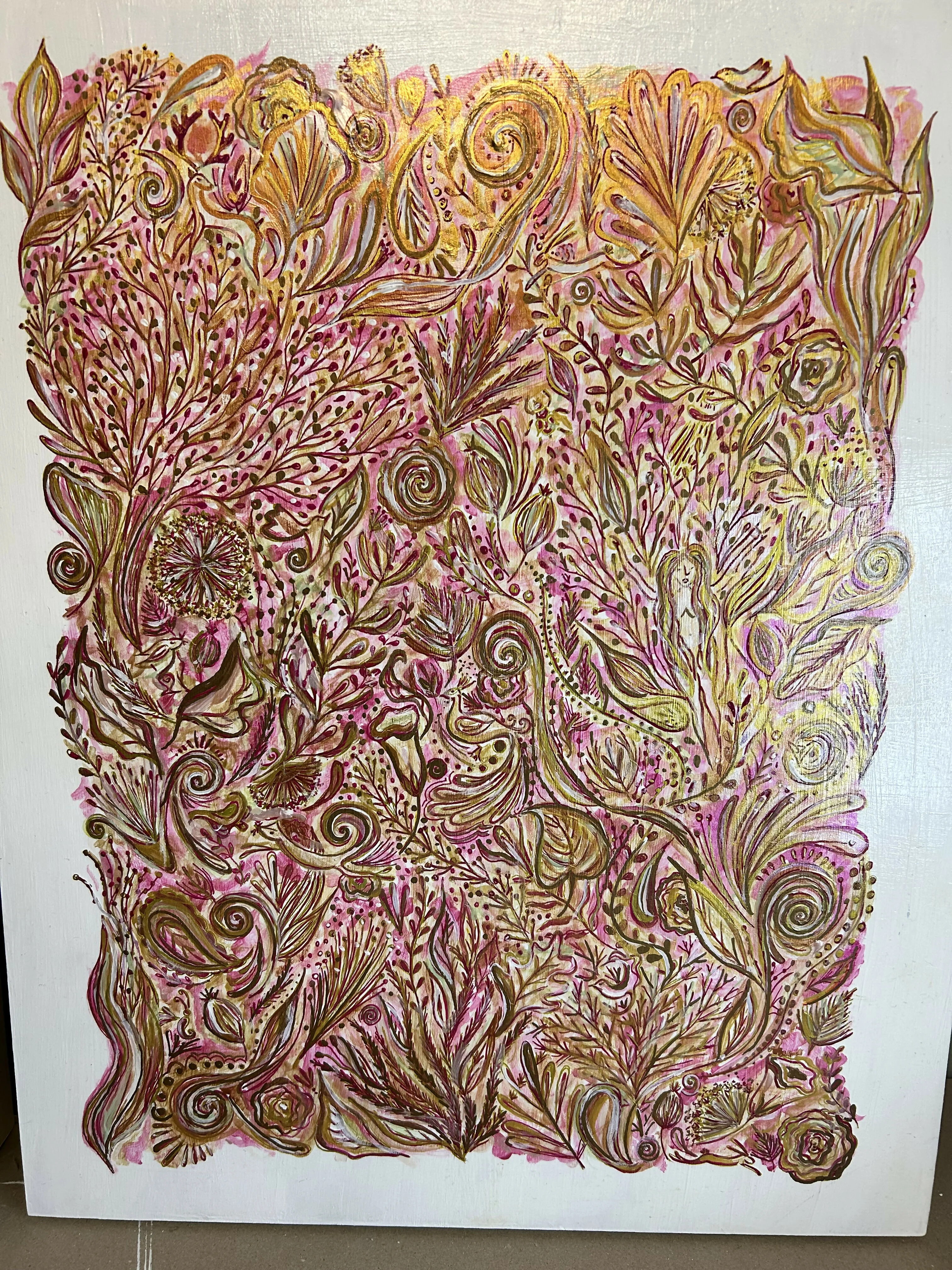 Botanical Haze - Original Artwork on Wooden Panel - Image 2
